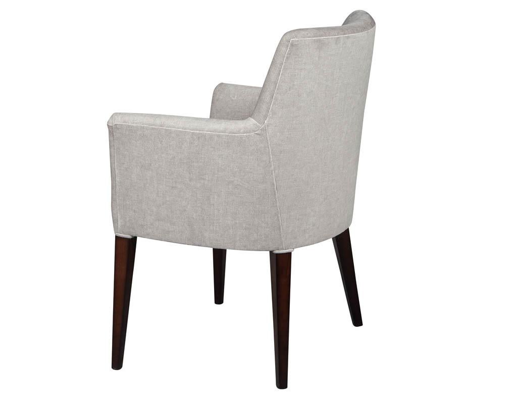 Fabric Set of 10 Custom Relari Modern Dining Chairs