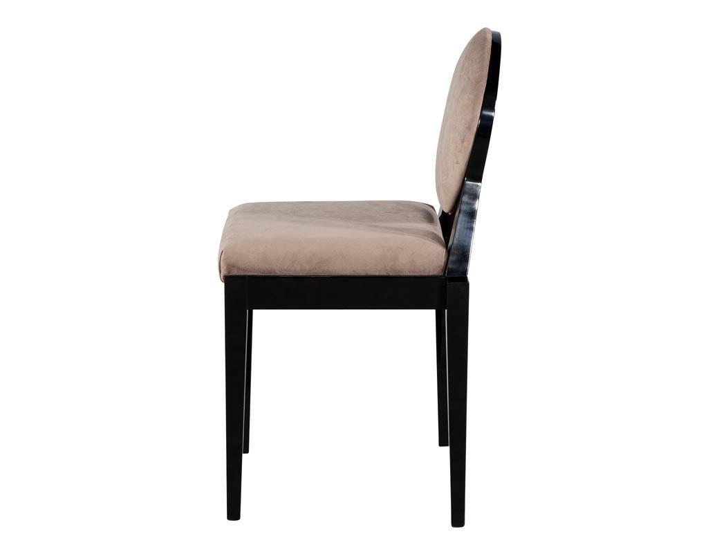 modern round back dining chairs