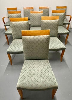 Set von 10 Dakota Jackson Kirschbaumholz-Esszimmerstühlen, Mid-Century Modern,