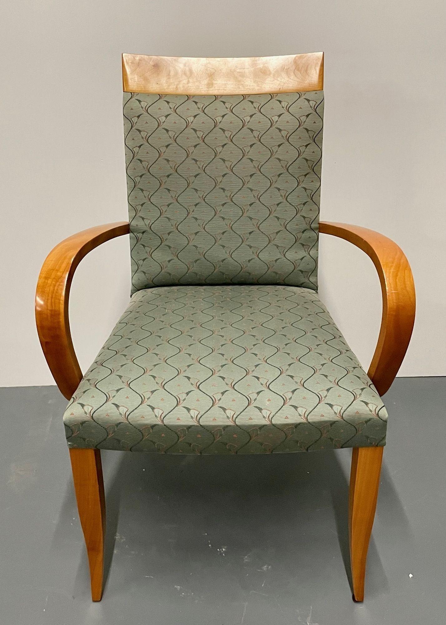 American Set of 10 Dakota Jackson Cherry Dining Chairs, Mid-Century Modern,