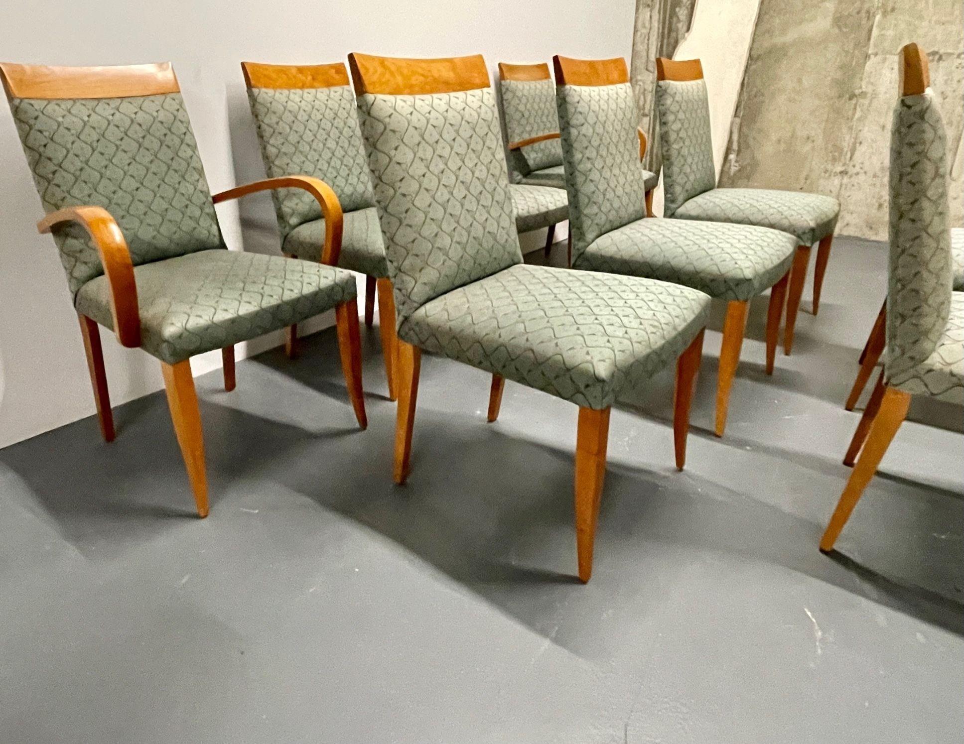 Set of 10 Dakota Jackson Cherry Dining Chairs, Mid-Century Modern, In Good Condition In Stamford, CT