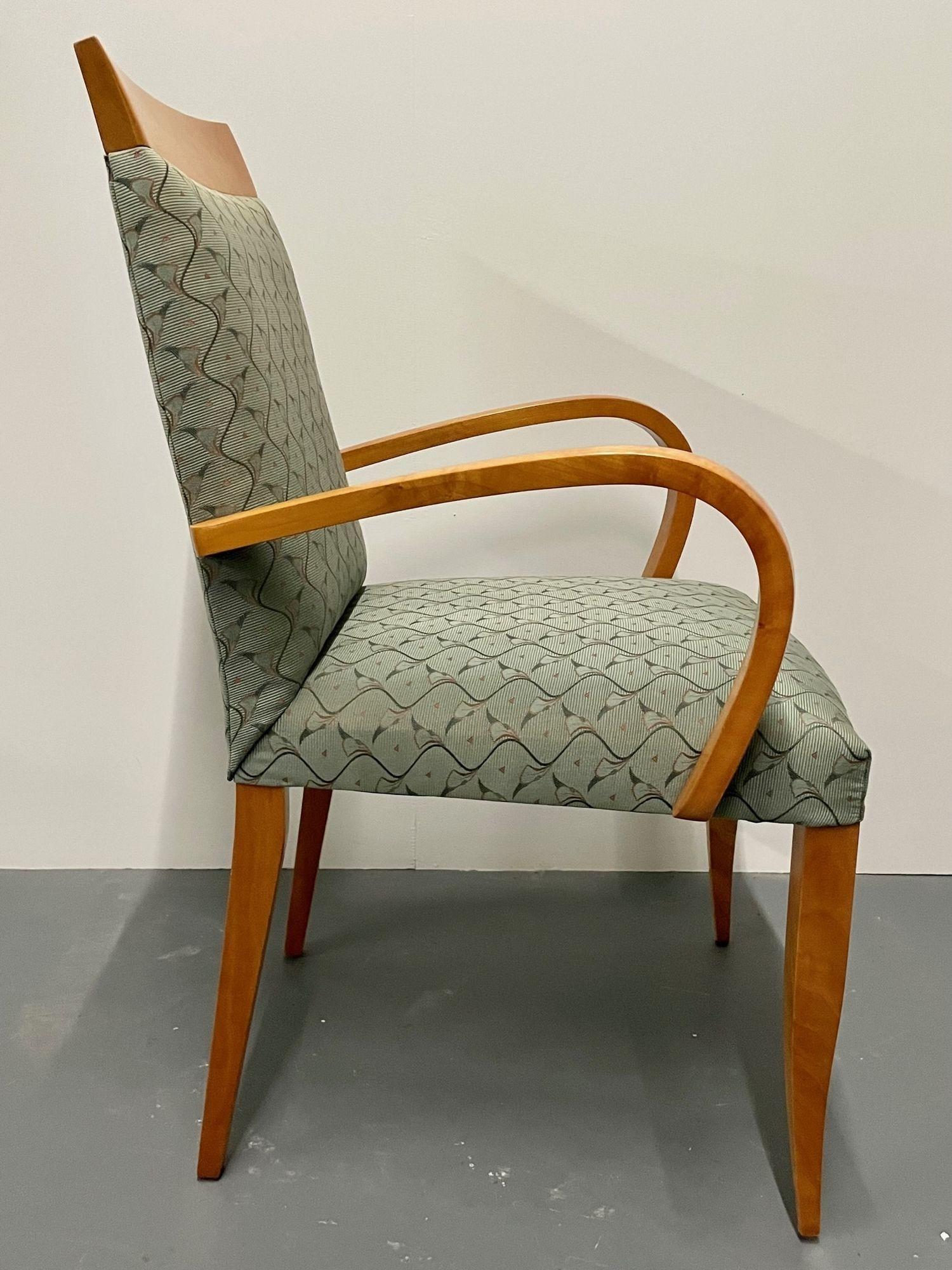20th Century Set of 10 Dakota Jackson Cherry Dining Chairs, Mid-Century Modern,