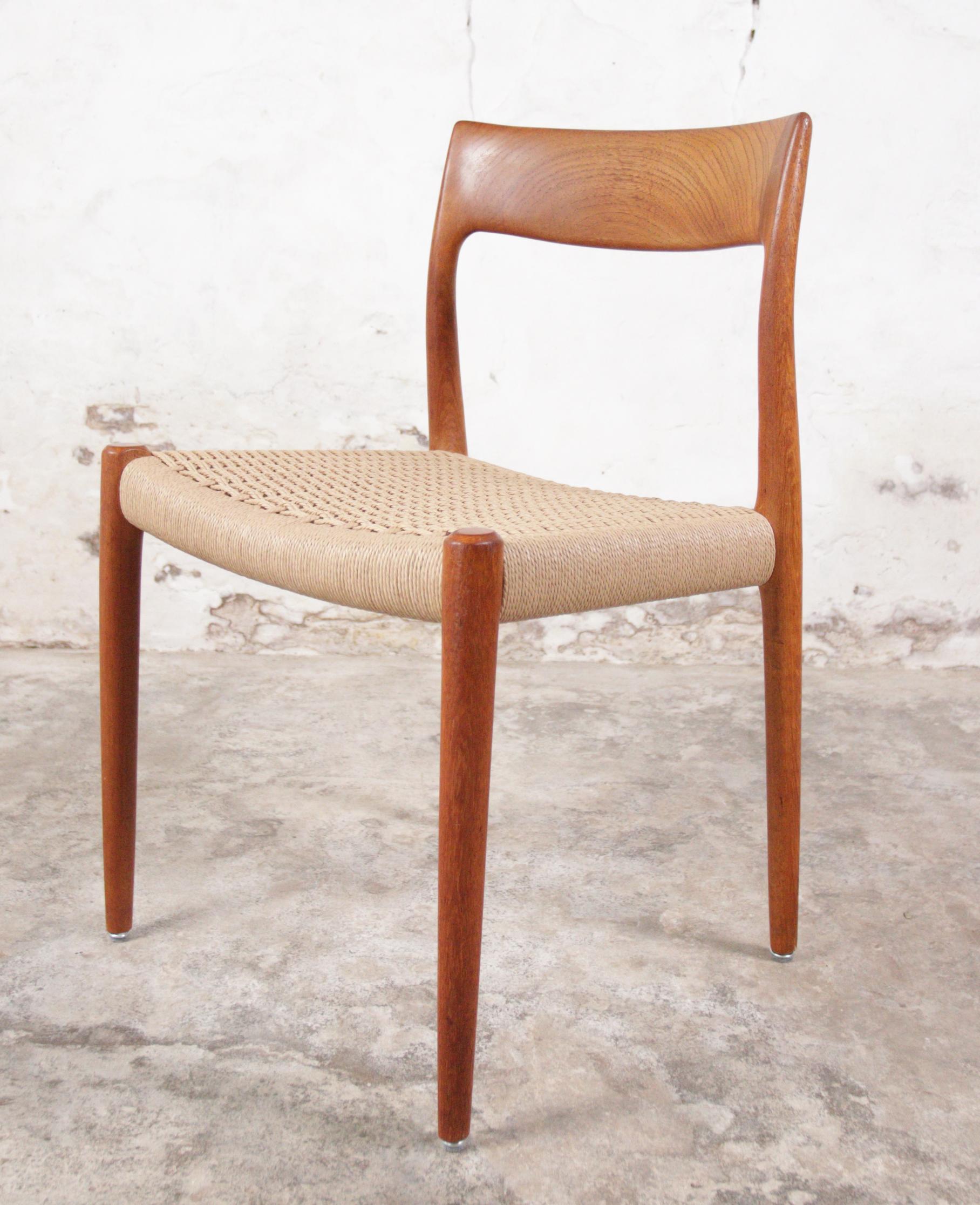 Set of 10 Danish Design Niels Otto Moller Model 77 Dining Chairs Jl Molller 5