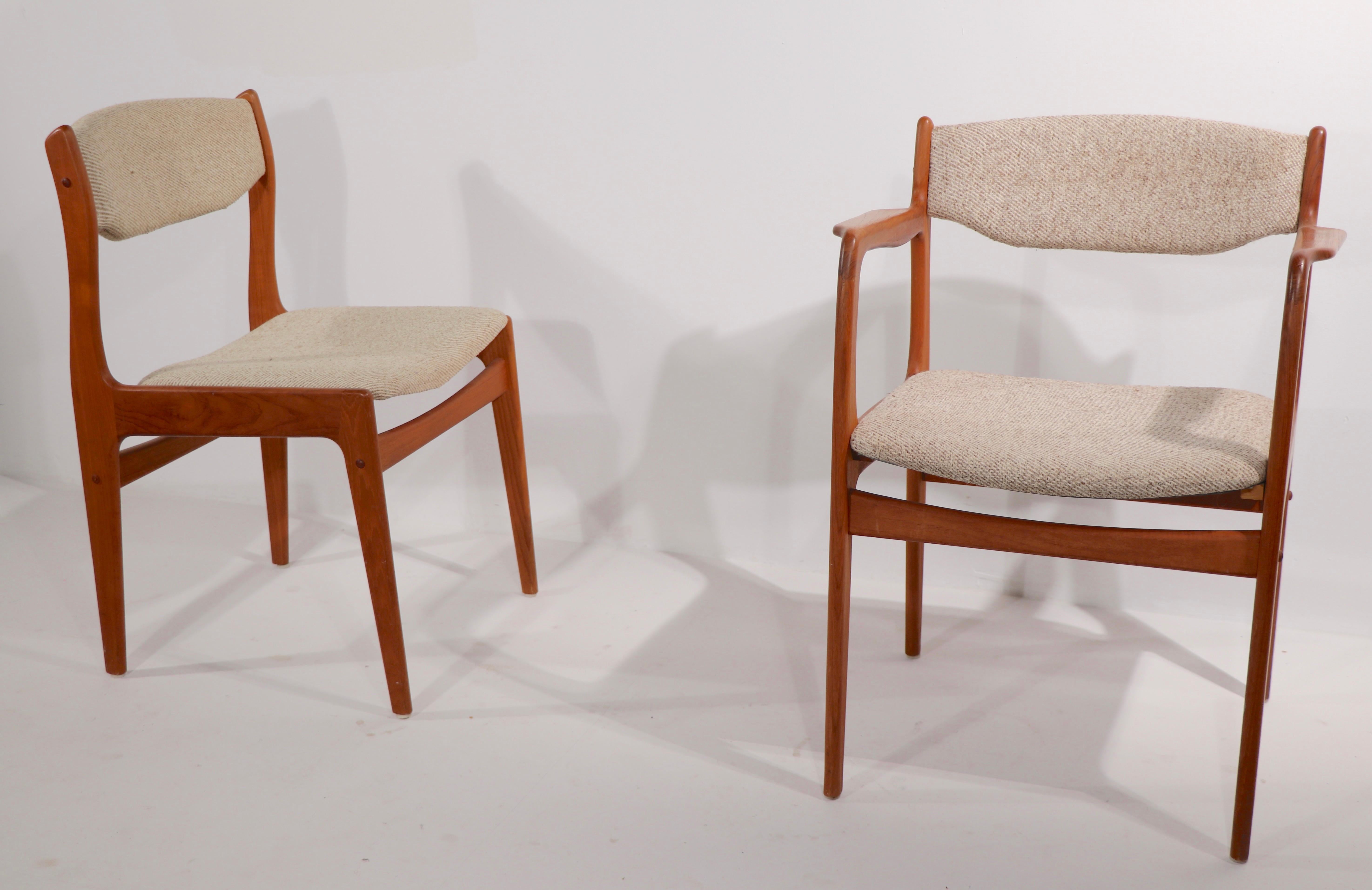 Set of 10 Danish Dining Chairs Att. to Erik Buch for Odense Maskinsnedkeri 3