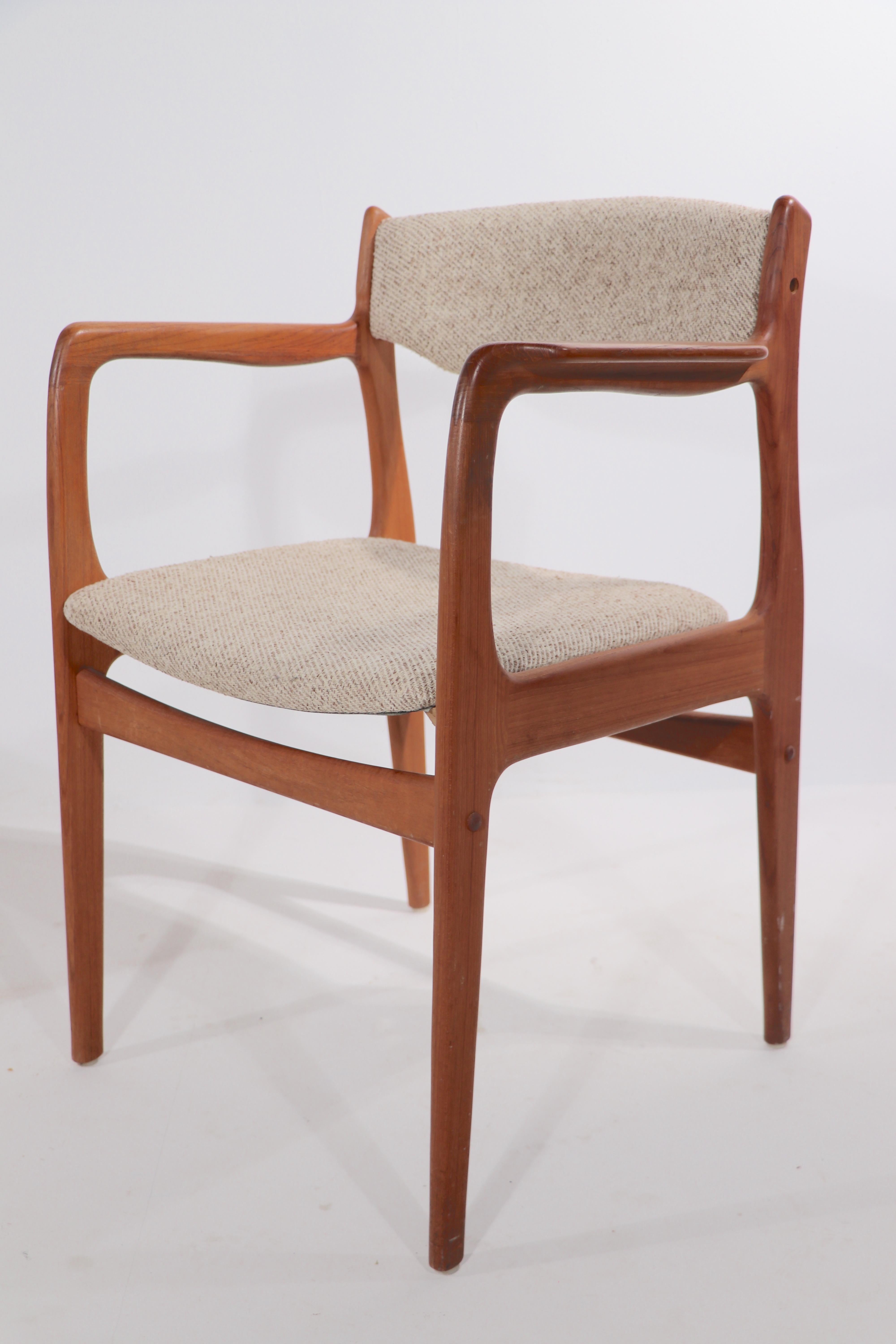 Scandinavian Modern Set of 10 Danish Dining Chairs Att. to Erik Buch for Odense Maskinsnedkeri