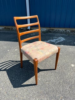 Set of 10 Danish Ladder Back Chairs