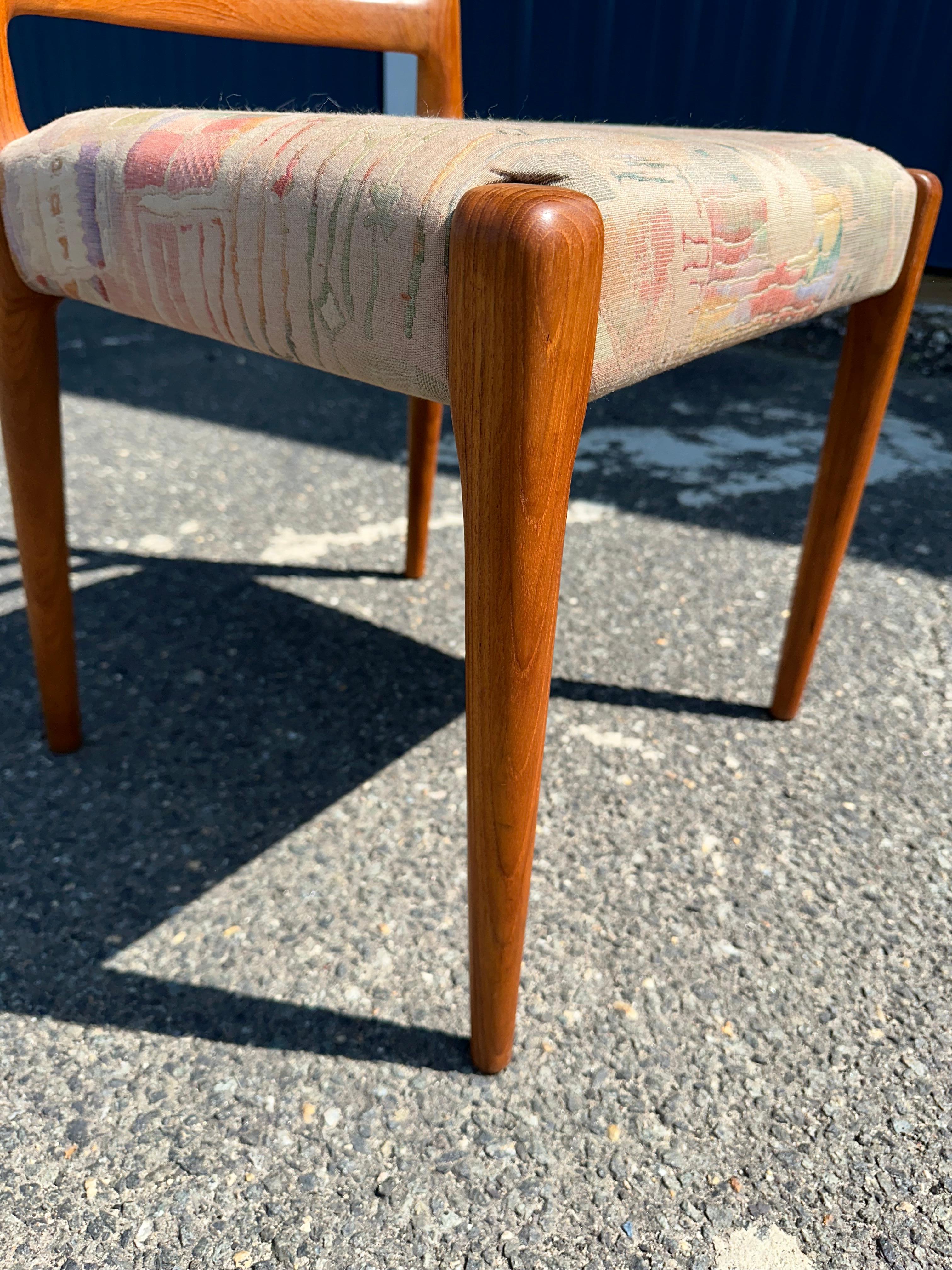 20th Century Set of 10 Danish Ladder Back Chairs For Sale
