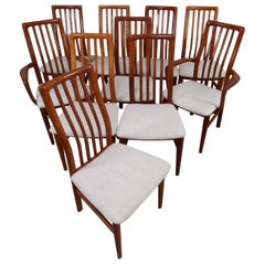 Set of 10 Danish Modern Teak Dining Chairs by SVA Møbler