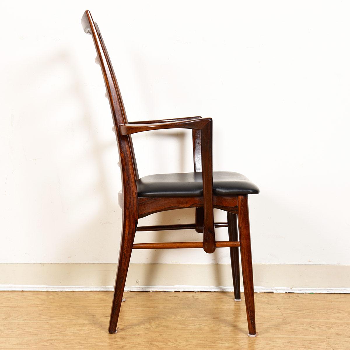 Mid-Century Modern Set of 10 Danish Rosewood Koefoeds Hornslet Dining Chairs For Sale