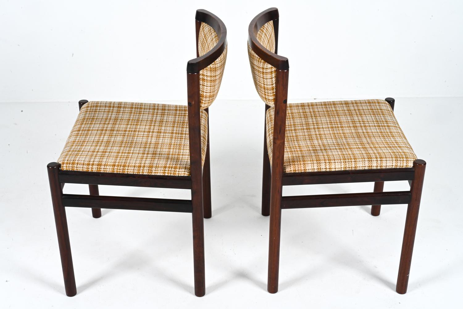 Set of '10' Danish Solid Rosewood Dining Chairs by SAX, c. 1960's For Sale 7
