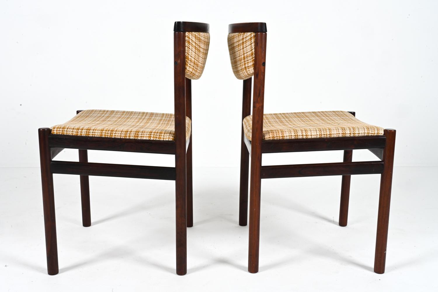 Set of '10' Danish Solid Rosewood Dining Chairs by SAX, c. 1960's For Sale 8