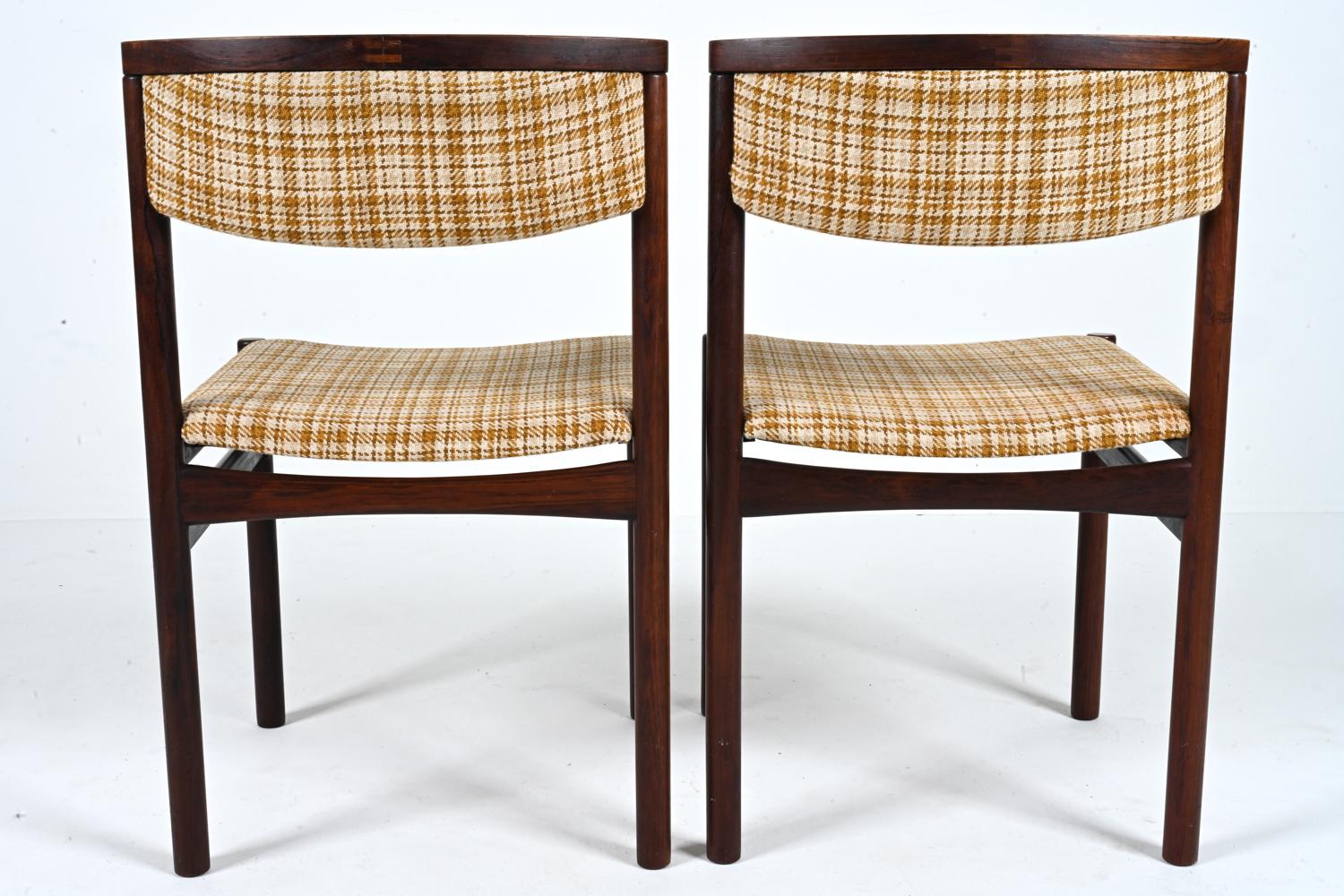 Set of '10' Danish Solid Rosewood Dining Chairs by SAX, c. 1960's For Sale 10