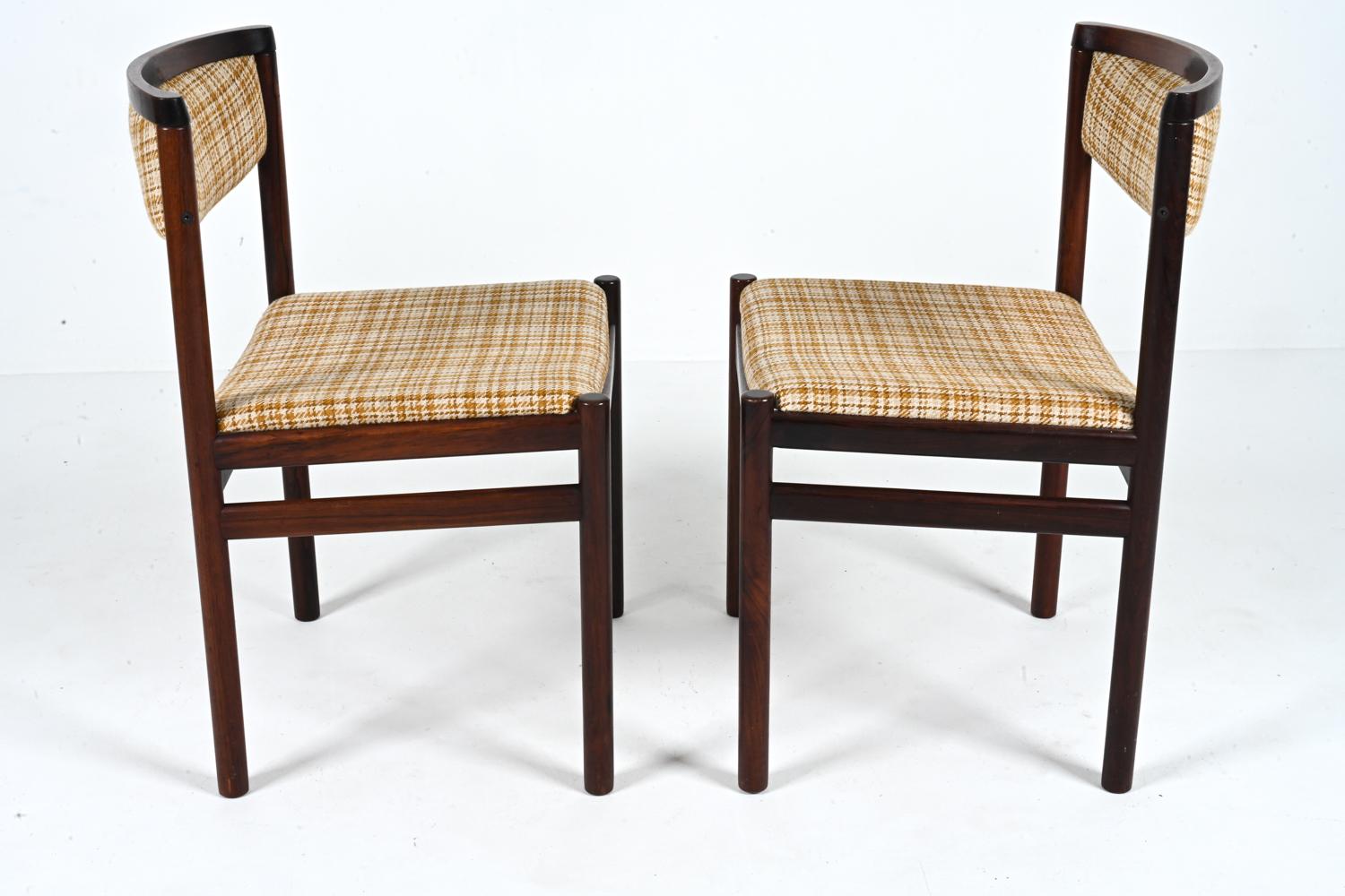 Set of '10' Danish Solid Rosewood Dining Chairs by SAX, c. 1960's For Sale 11