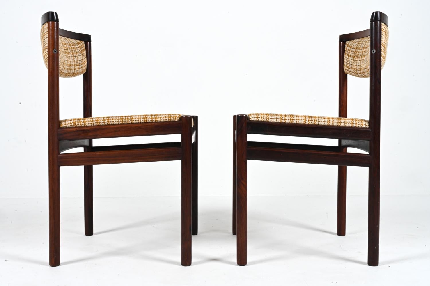 Set of '10' Danish Solid Rosewood Dining Chairs by SAX, c. 1960's For Sale 12