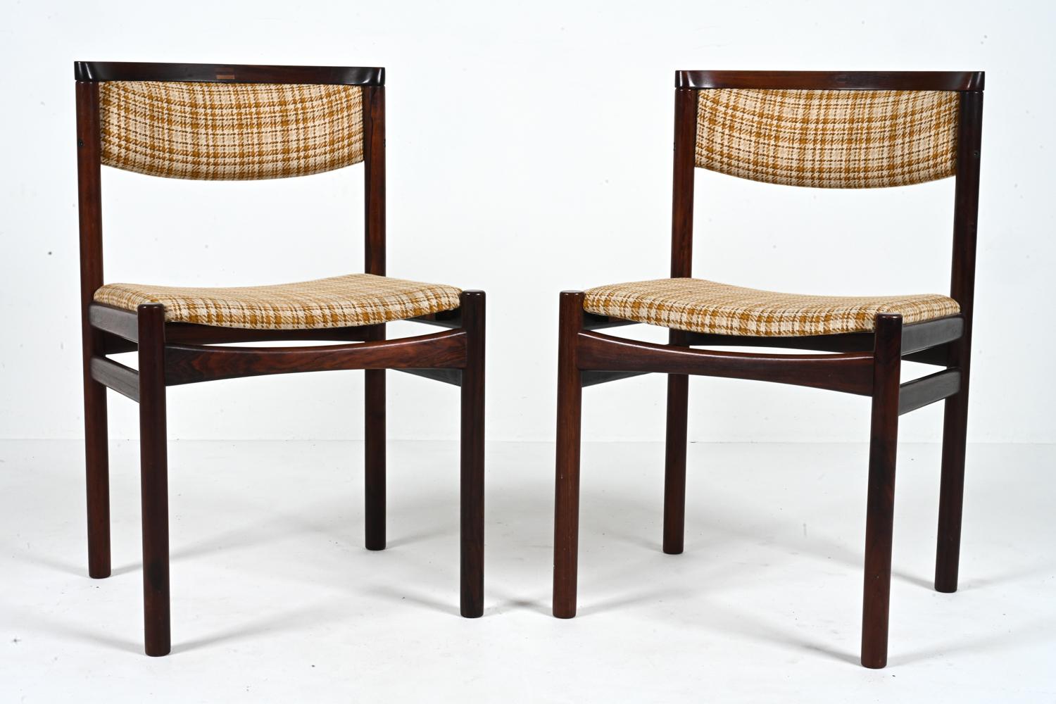 Set of '10' Danish Solid Rosewood Dining Chairs by SAX, c. 1960's In Good Condition For Sale In Norwalk, CT