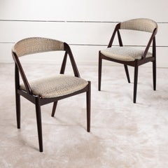 Set of 4 dark teak chairs by Kai Kristiansen