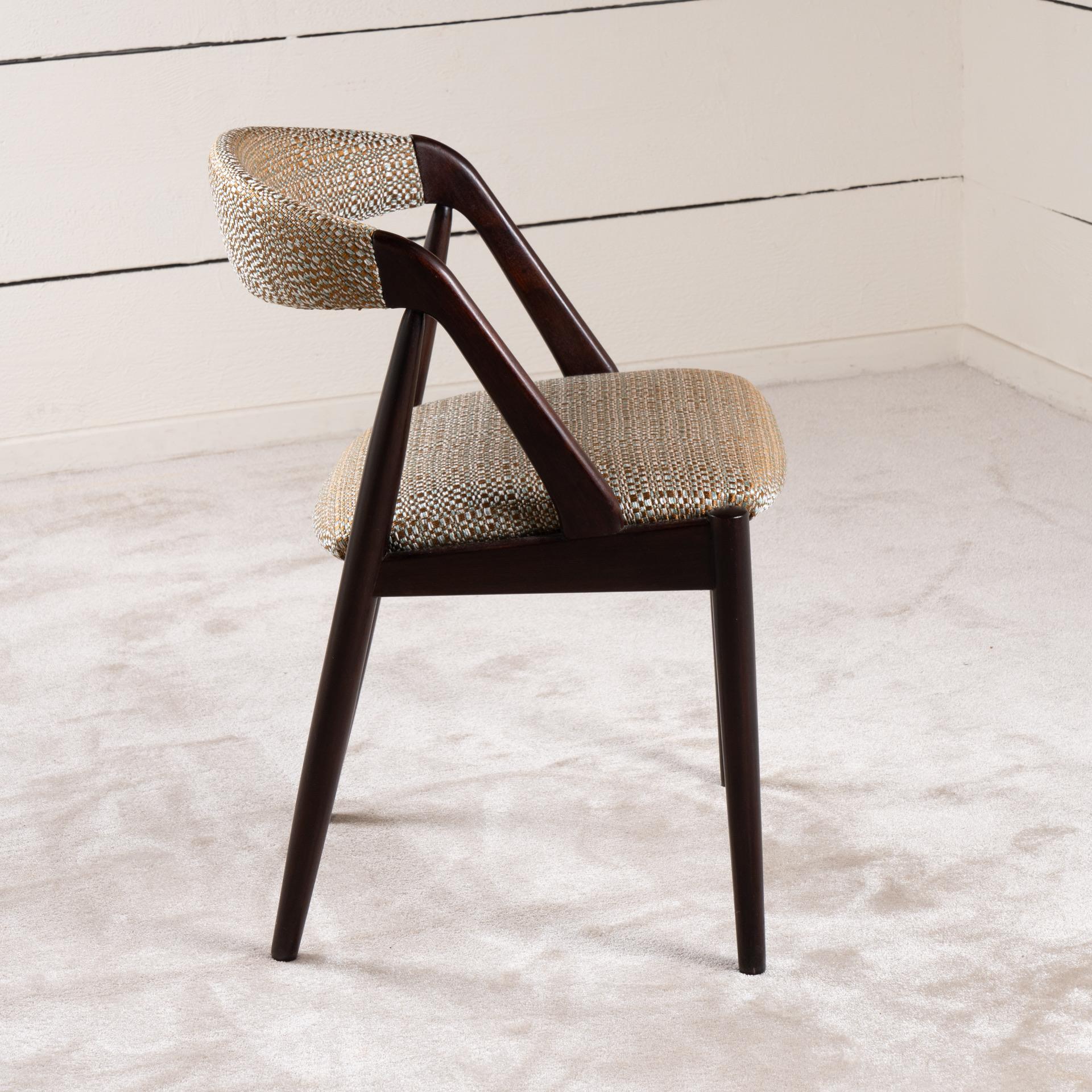 Set di 10 sedie in teak scuro di Kai Kristiansen In condizioni buone in vendita a SAINT-OUEN-SUR-SEINE, FR