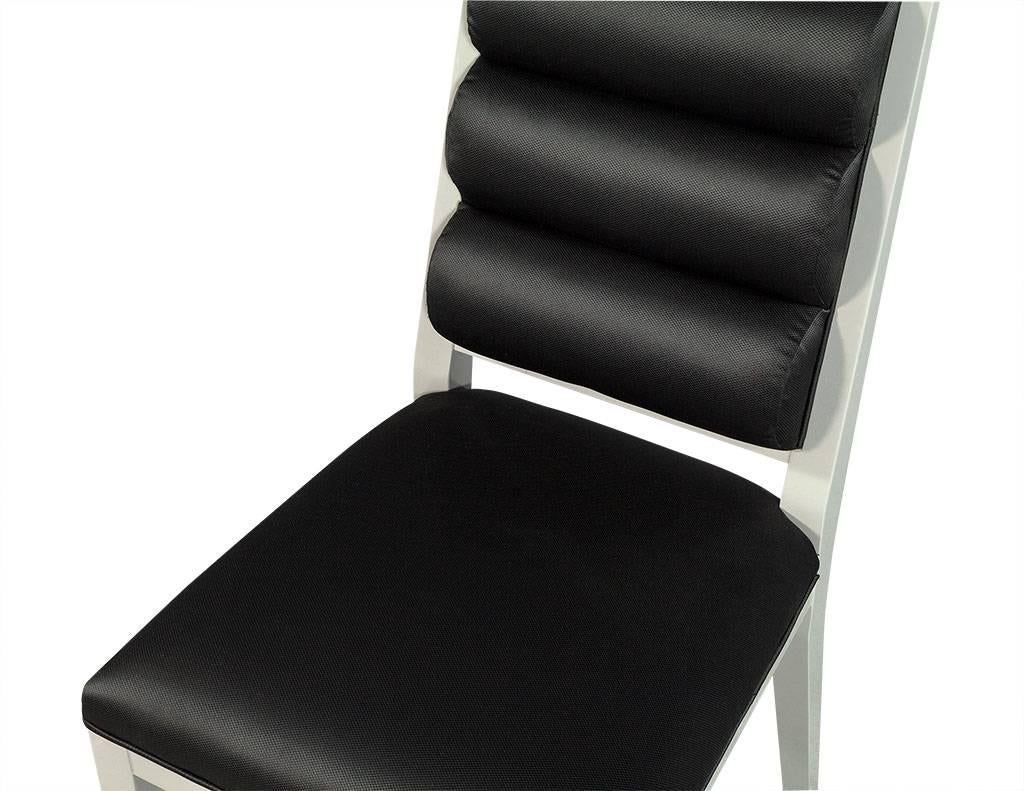 Set of Ten Deco Style Roll Back Dining Chairs 2