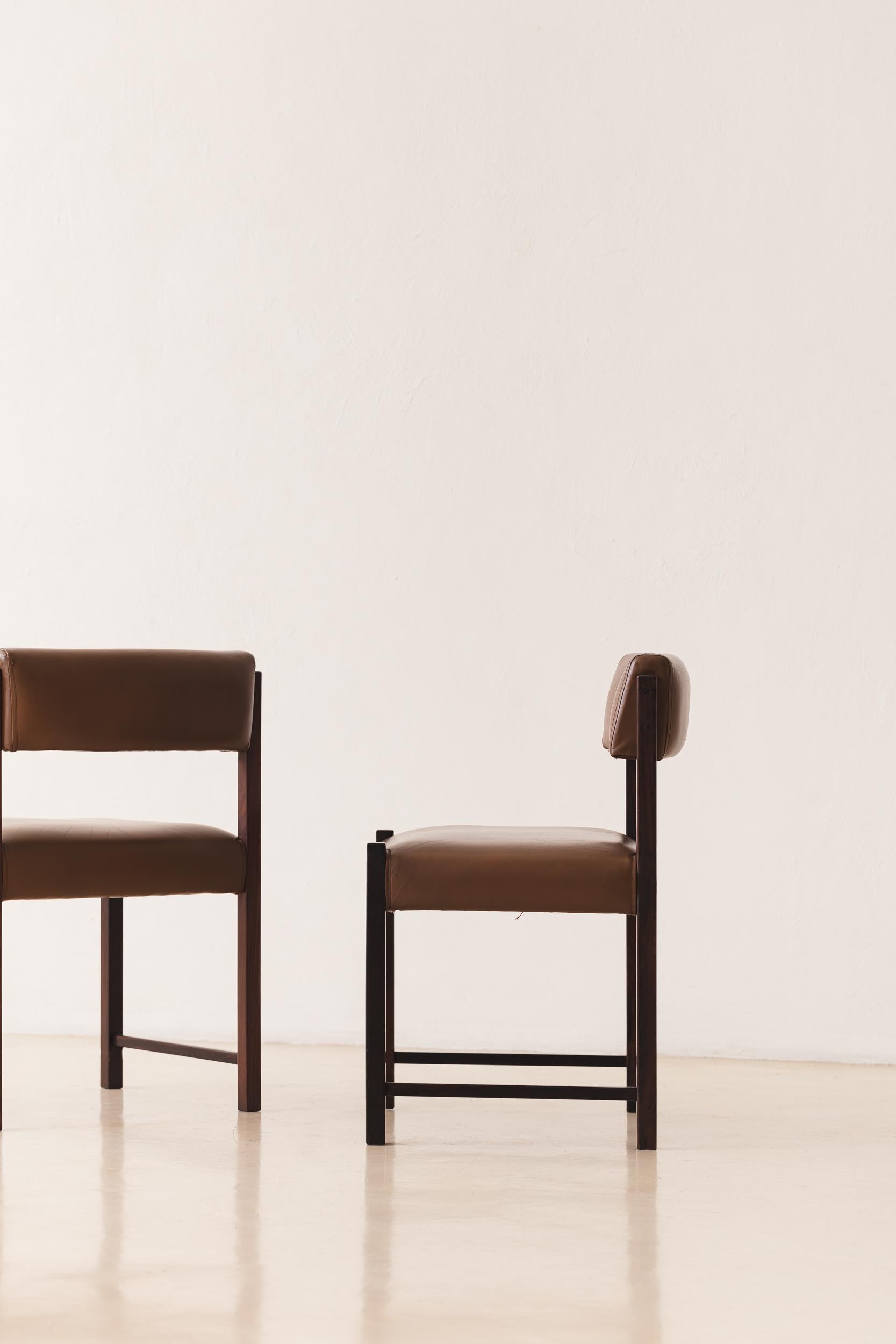 Ensemble de 10 chaises Del Rey de Jorge Zalszupin, design du milieu du siècle dernier, Brésil, 1960 en vente 3