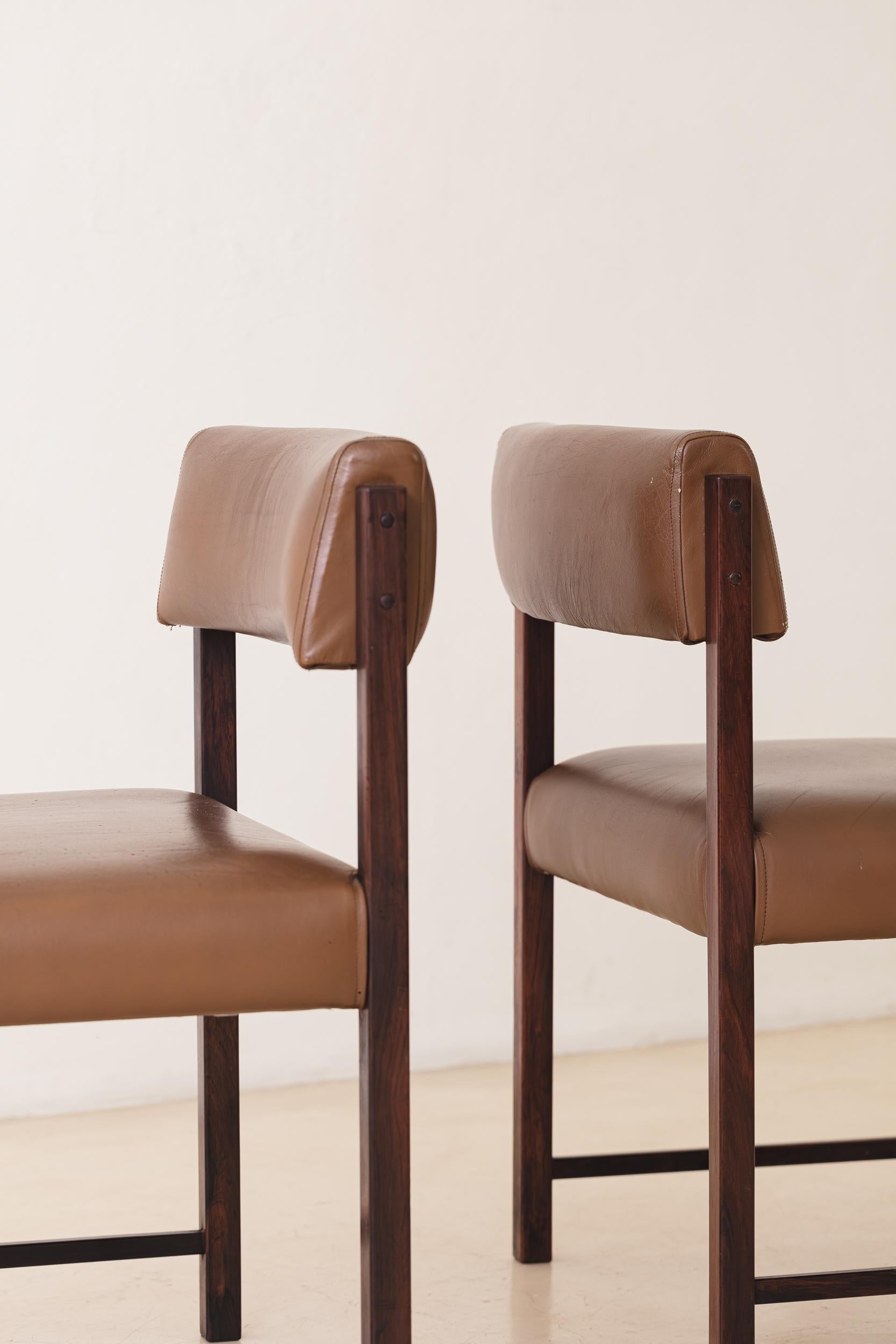 Ensemble de 10 chaises Del Rey de Jorge Zalszupin, design du milieu du siècle dernier, Brésil, 1960 en vente 6
