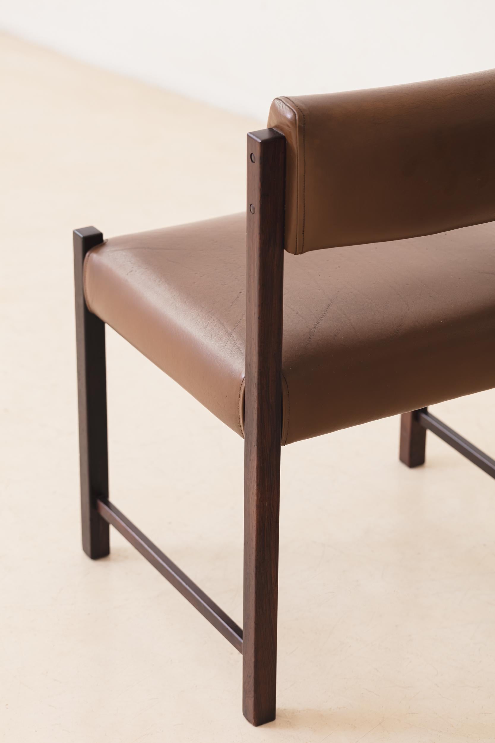 Ensemble de 10 chaises Del Rey de Jorge Zalszupin, design du milieu du siècle dernier, Brésil, 1960 en vente 7