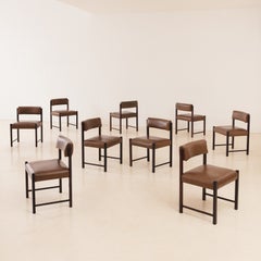 Set of 10 Del Rey Chairs by Jorge Zalszupin, Midcentury Design, Brazil, 1960