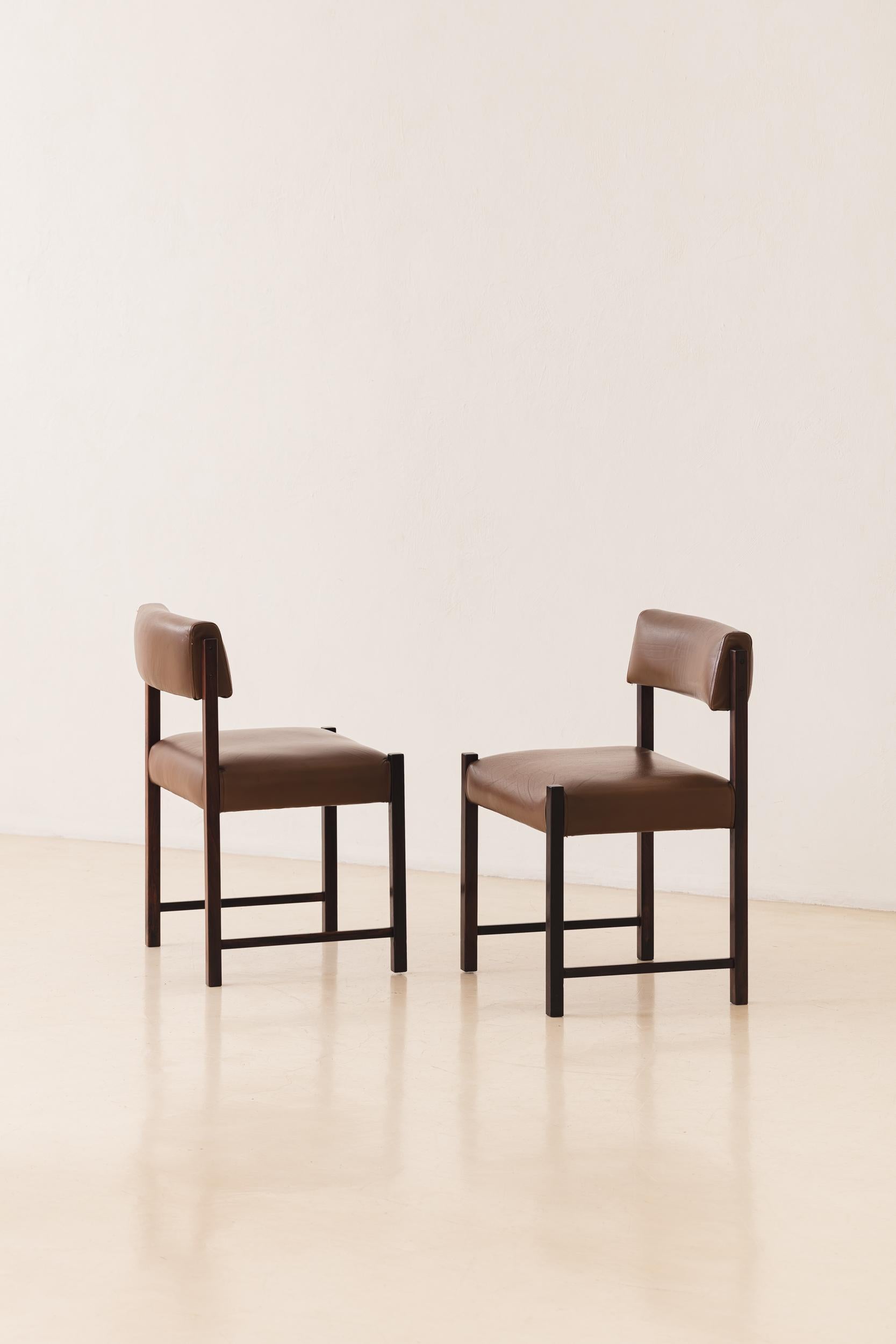 Ensemble de 10 chaises Del Rey de Jorge Zalszupin, design du milieu du siècle dernier, Brésil, 1960 Bon état - En vente à New York, NY