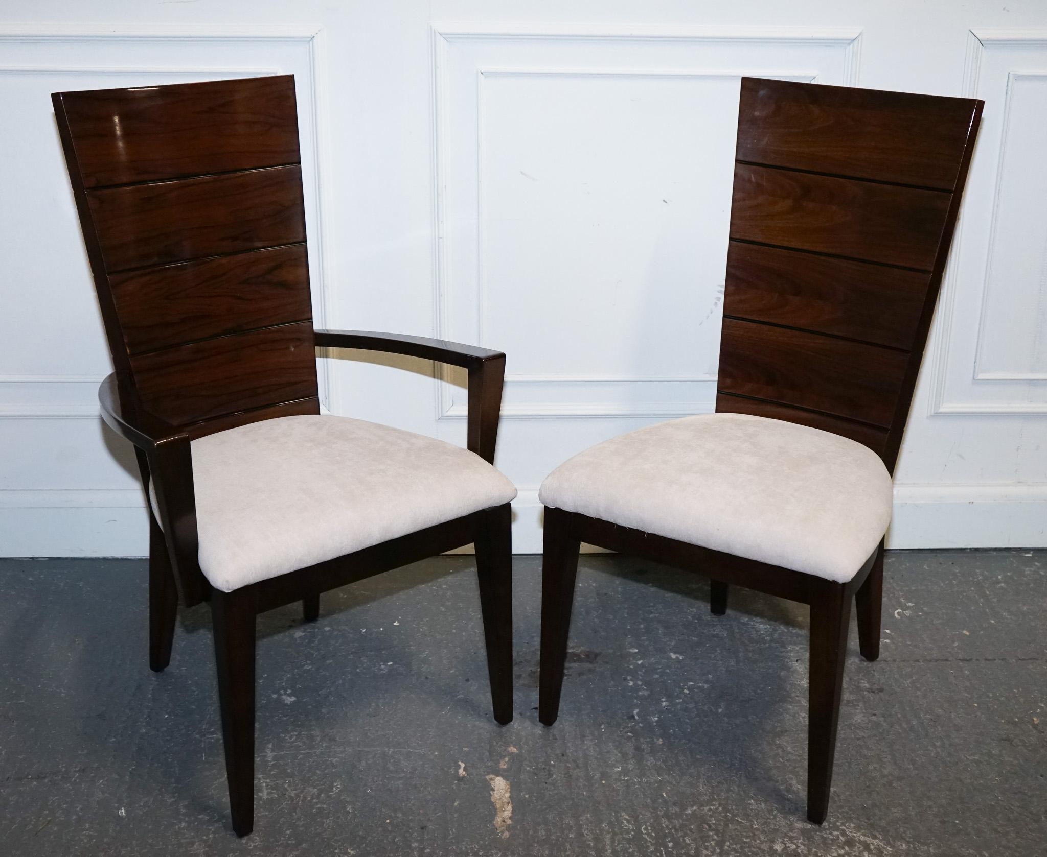 SATZ VON  10 DINING ART DECO Style CHAIRS BY GIORGIO COLLECTION ITALIAN DESiGNER im Angebot 11