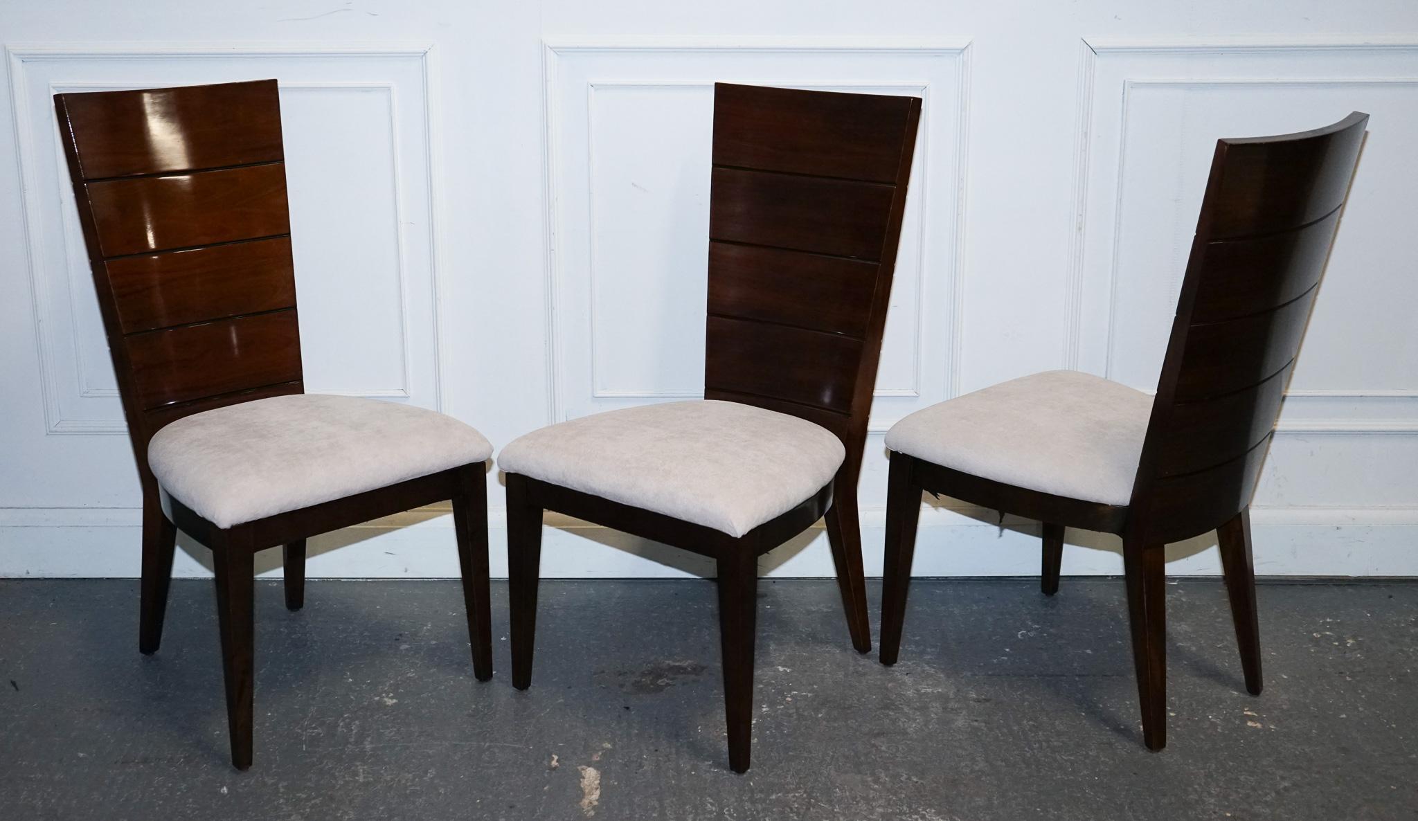 SATZ VON  10 DINING ART DECO Style CHAIRS BY GIORGIO COLLECTION ITALIAN DESiGNER im Zustand „Gut“ im Angebot in Pulborough, GB