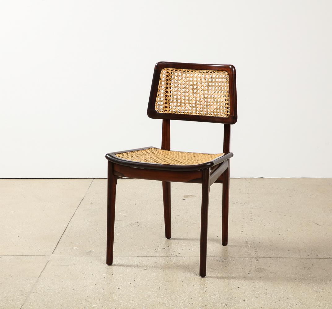 Mid-20th Century Set of 10 Dining Chairs by Martin Eisler & Carlo Hauner for Forma For Sale