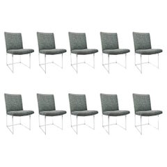 Used Set of 10 Dining Chairs by Milo Baughman for Thayer Coggin
