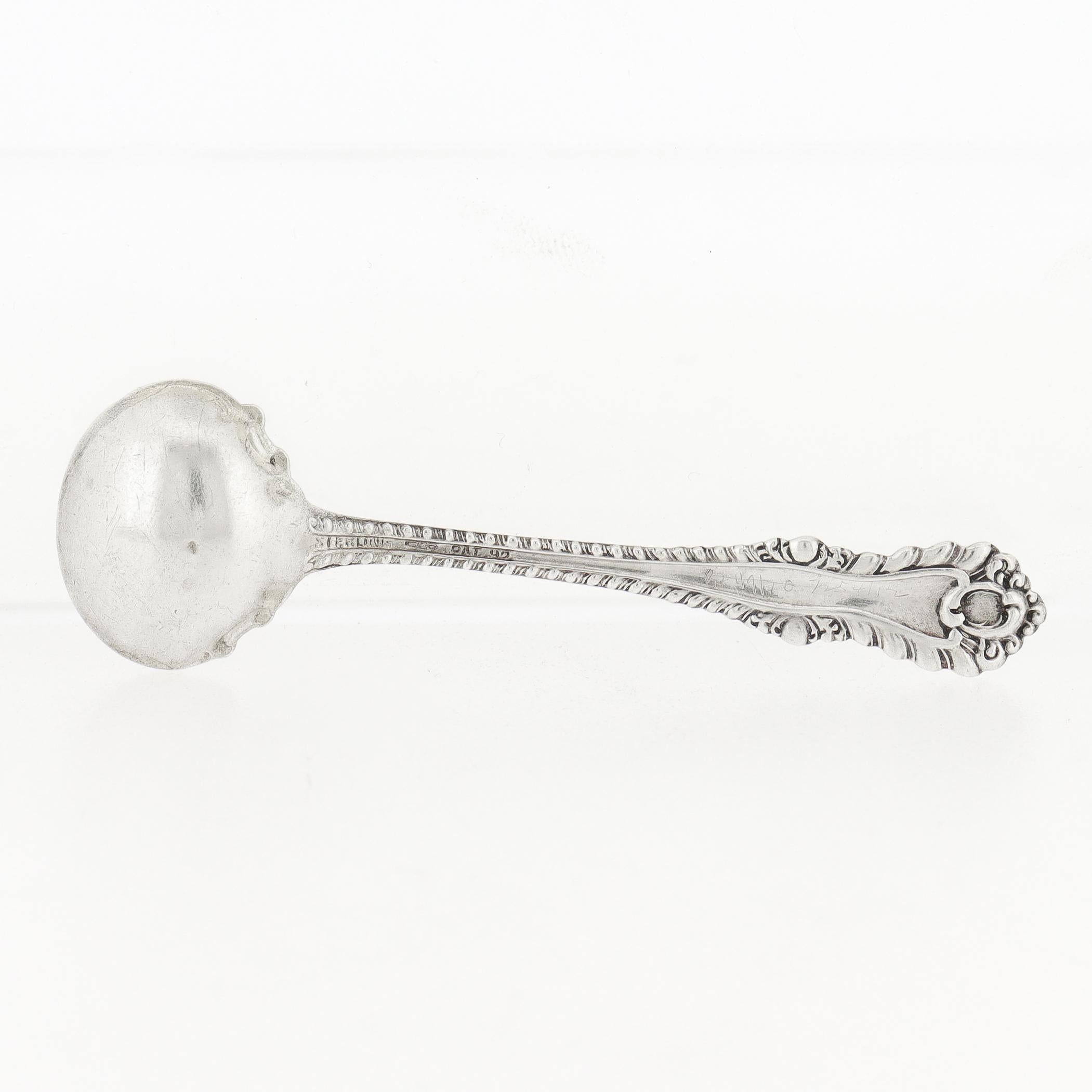Set di 10 cucchiai da sale o da immersione Dominick & Haff Silver in argento massiccio in vendita 3