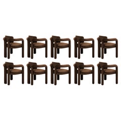 Set of 10 Double Arch Dining Chair, Velvet, InsidherLand by Joana Santos Barbosa
