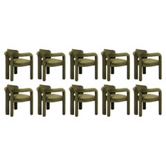 Set of 10 Double Arch Dining Chair, Velvet, InsidherLand by Joana Santos Barbosa