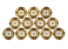 Set of 10 Dresden Ambrosius Lamm Dessert Salad Plates Hand Painted Vintage