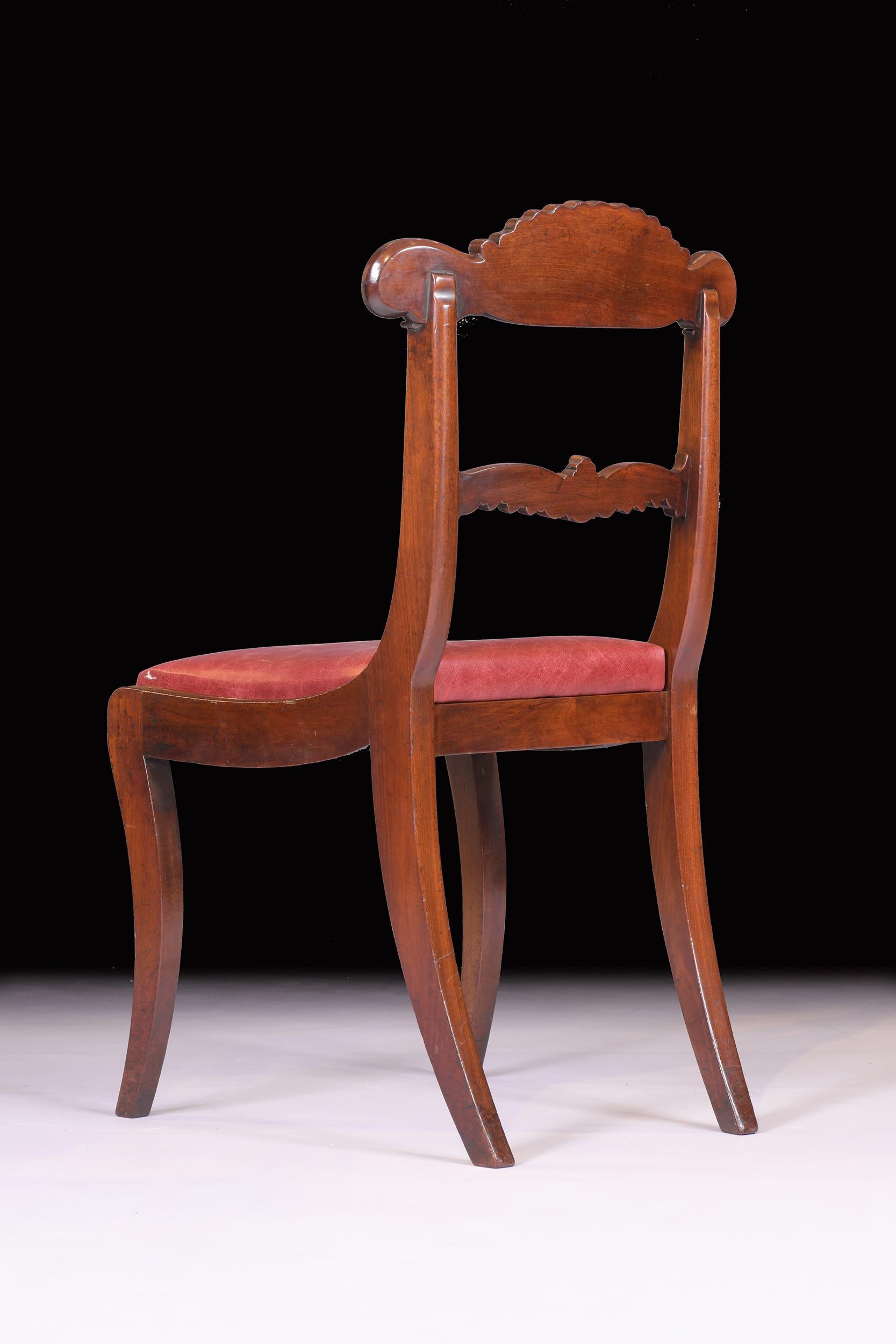 Set of 10 Early 19th Century Regency Mahogany Dining Room Chairs For Sale 5