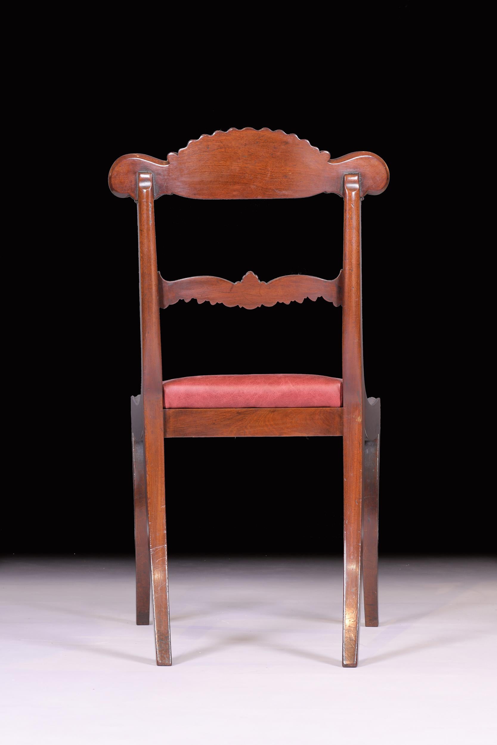Set of 10 Early 19th Century Regency Mahogany Dining Room Chairs For Sale 6