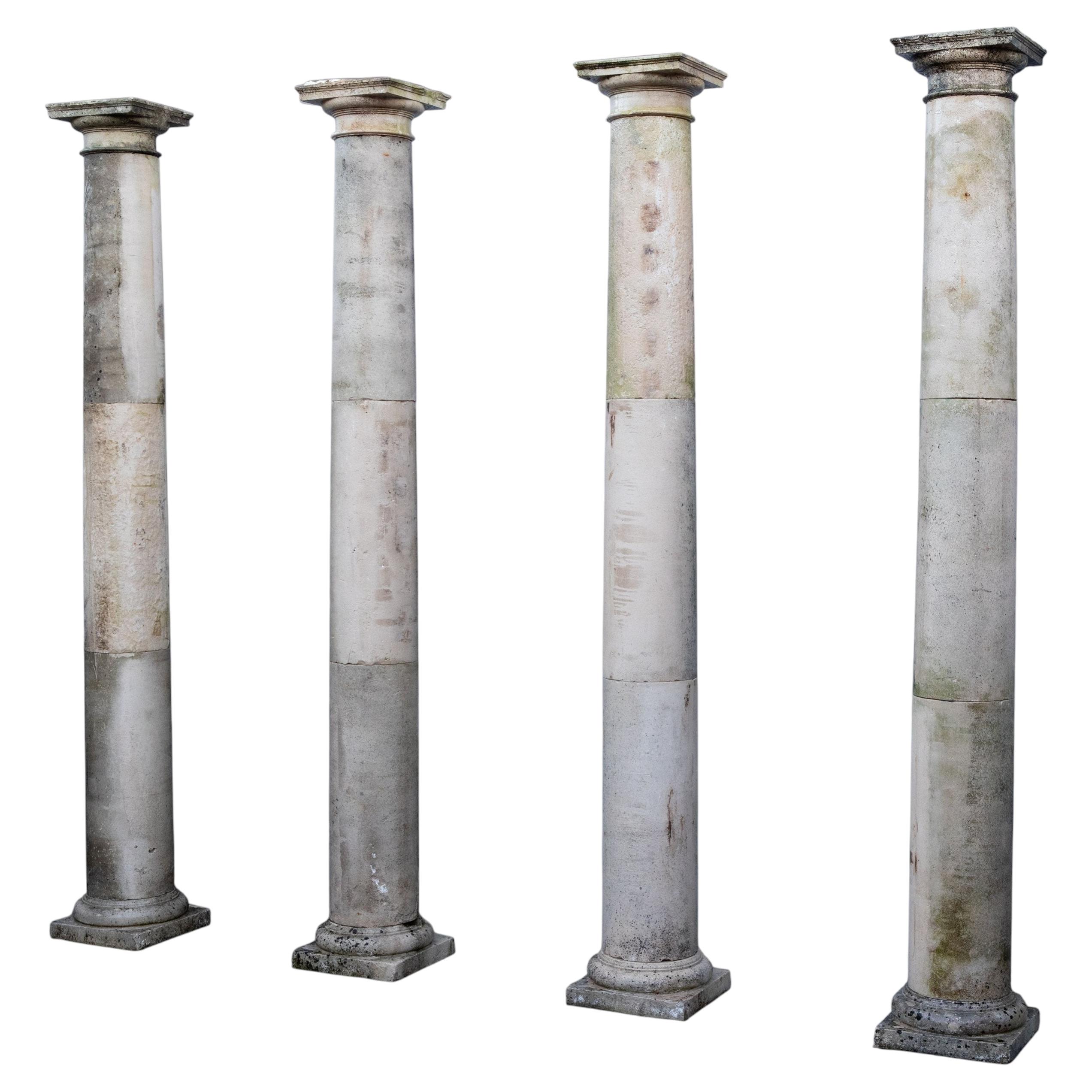 Set of 10 Early 20th Century Portland Stone Columns 3.2m For Sale at ...