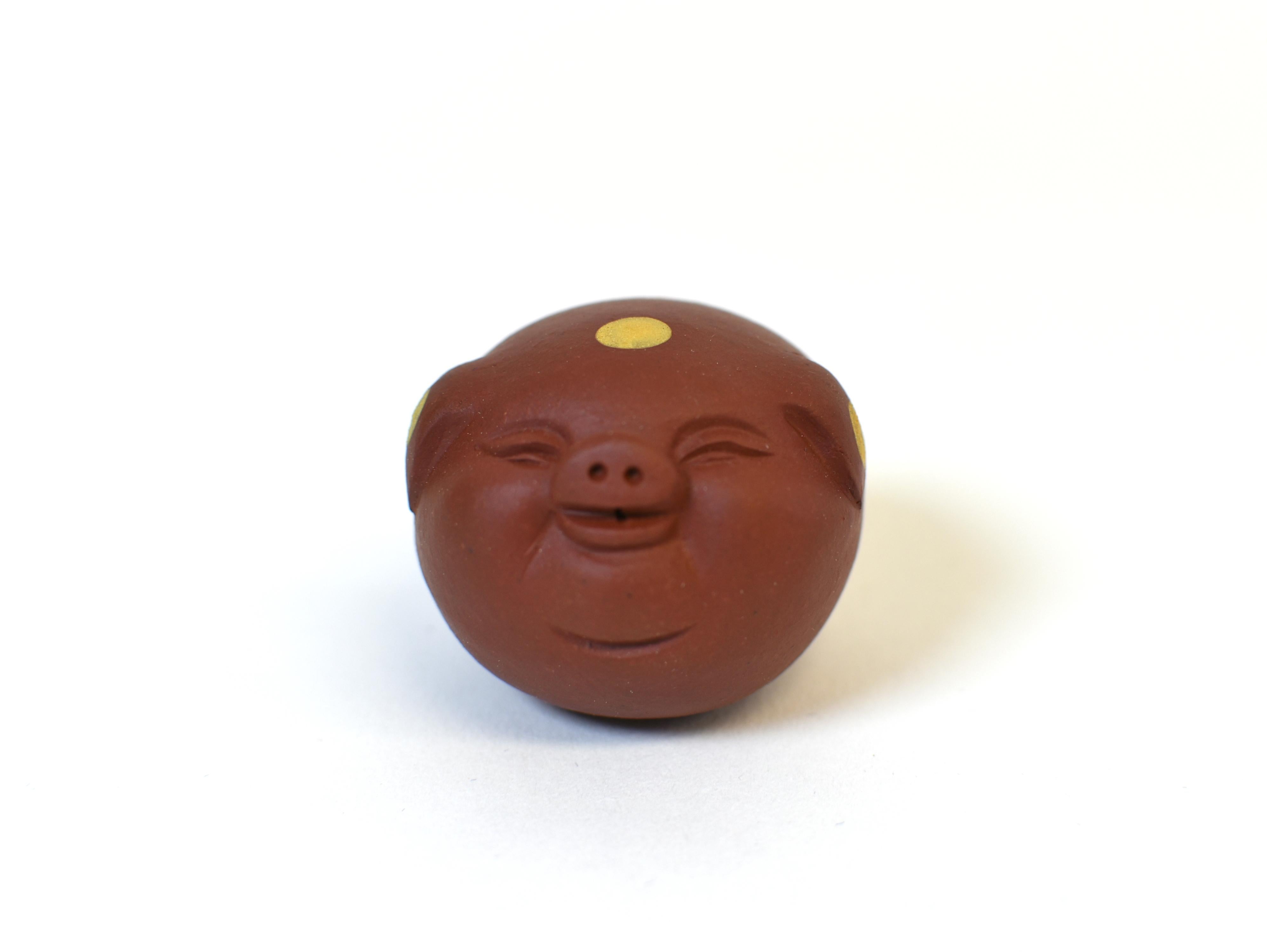 Set di 10 mini maiali in terracotta, animali da tè e fermacarte in vendita 7
