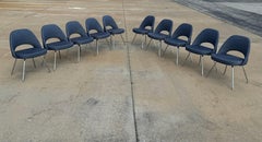 Set di 10 sedie senza braccioli Eero Saarinen per Knoll 72C Executive Legs Chrome *2016