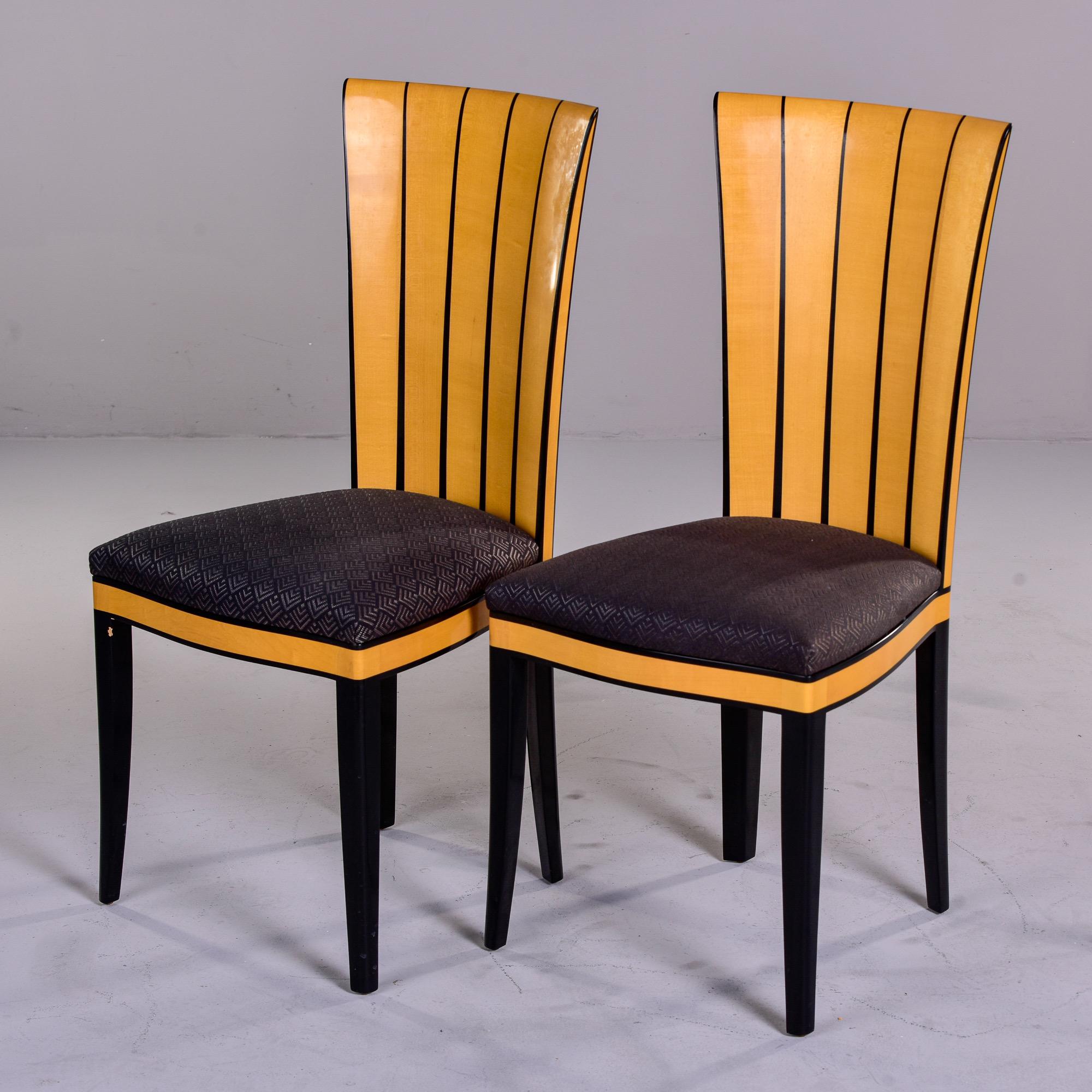 Blackened Set of 10 Eliel Saarinen Cranbrook Dining Chairs