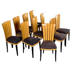 Set of 10 Eliel Saarinen Cranbrook Dining Chairs