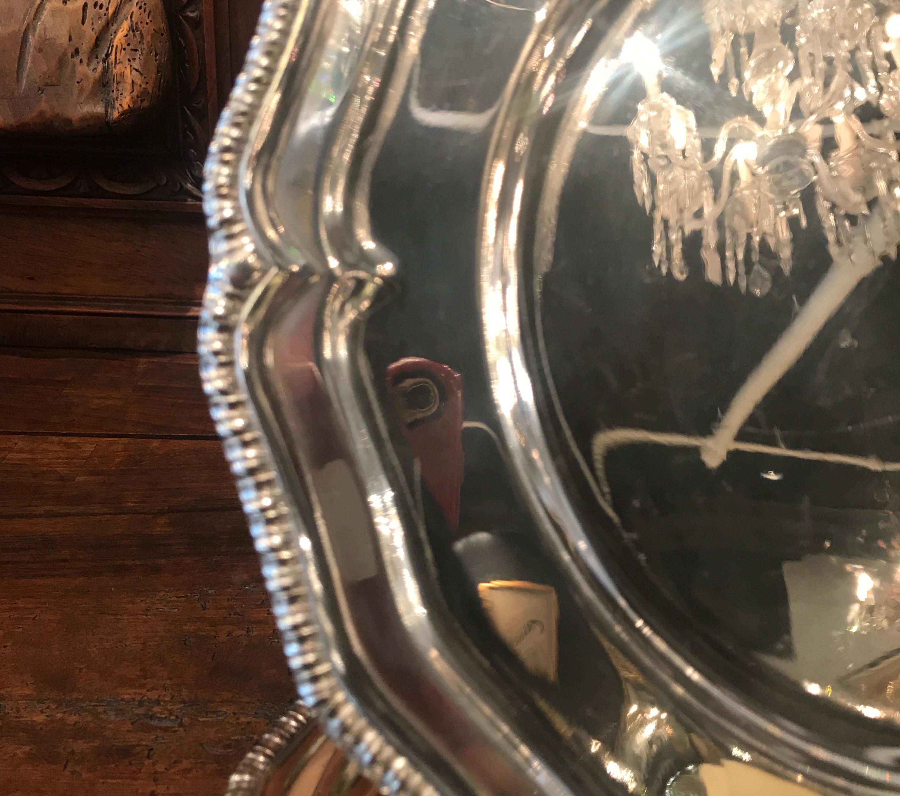 Set of 10 English Sheffield Silver Plate Chargers In Good Condition In Lambertville, NJ