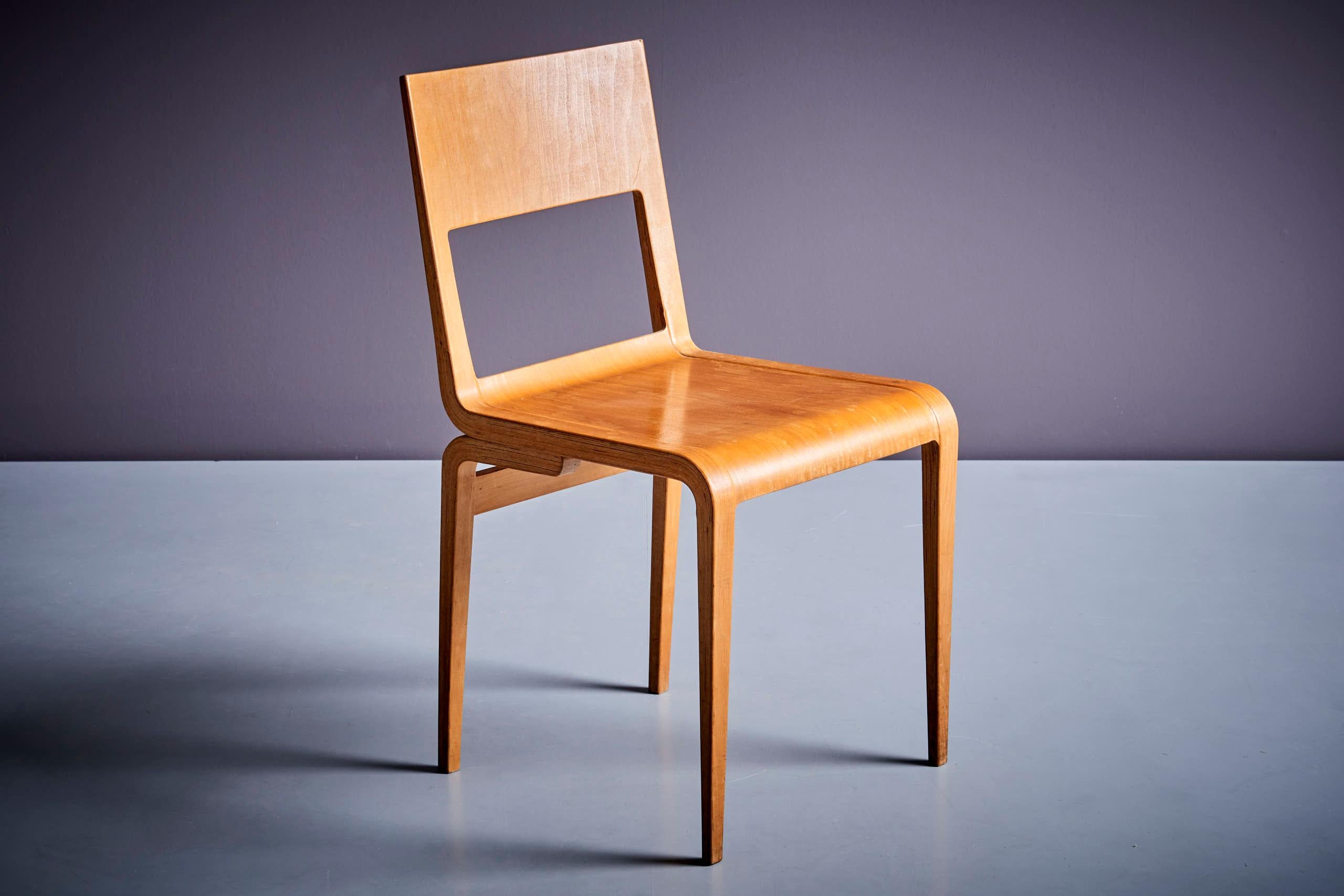 Mid-Century Modern Ensemble de 10 chaises de salle à manger Erich Menzel modèle 50642 pour Hellerau, Allemagne  en vente