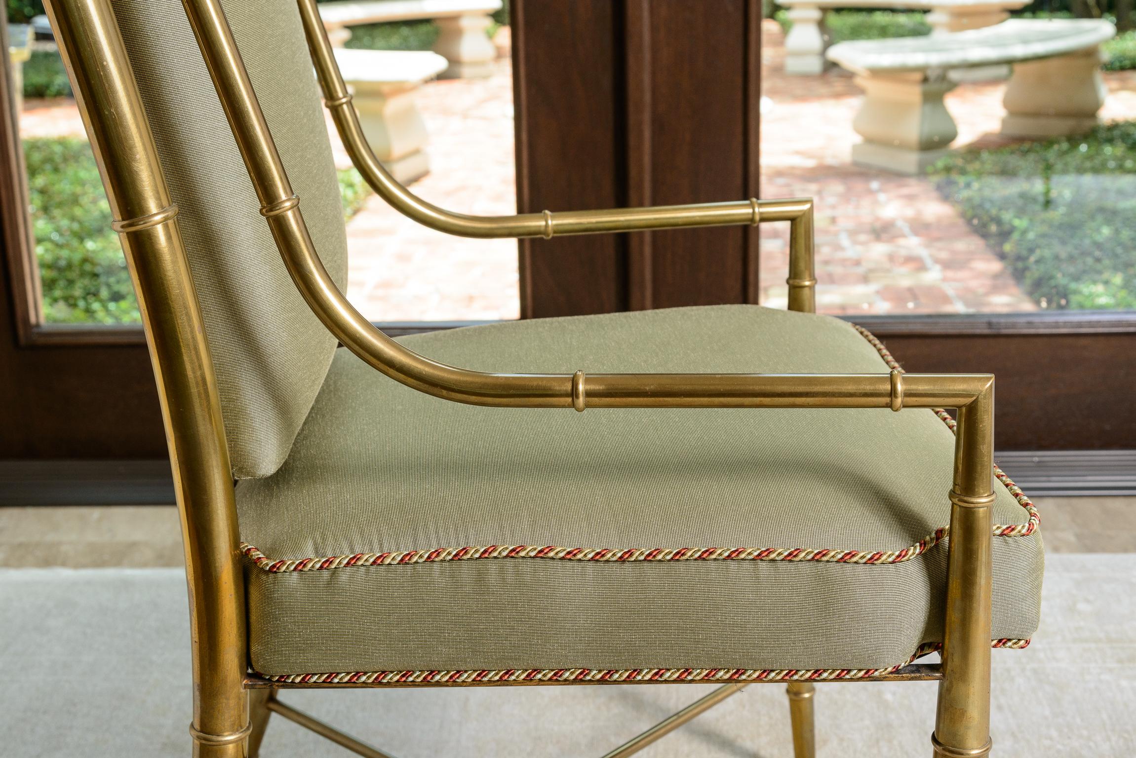 Ensemble de 10 chaises impériales en faux bambou par Weiman/Warren Lloyd pour Mastercraft en vente 3