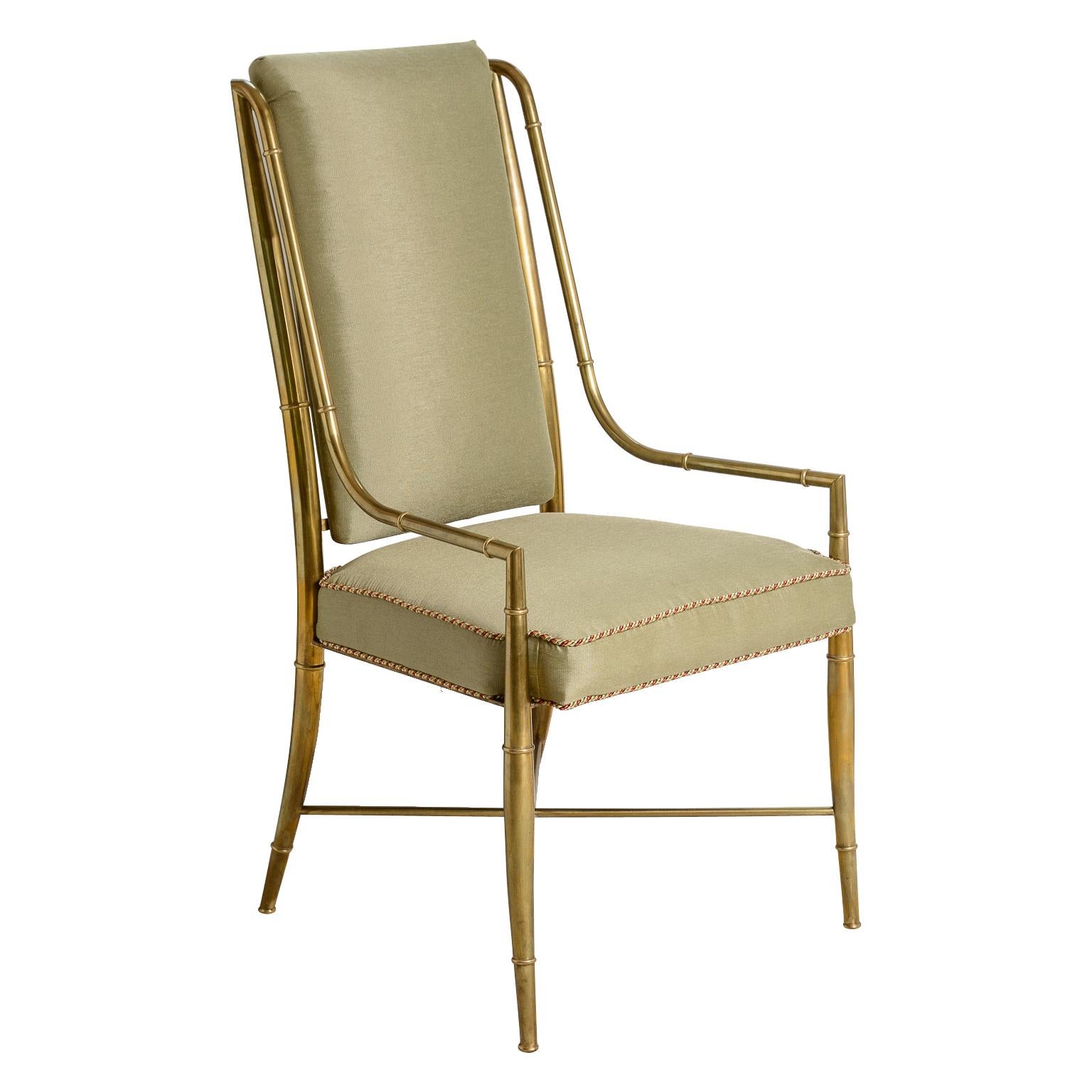 Mid-Century Modern Ensemble de 10 chaises impériales en faux bambou par Weiman/Warren Lloyd pour Mastercraft en vente