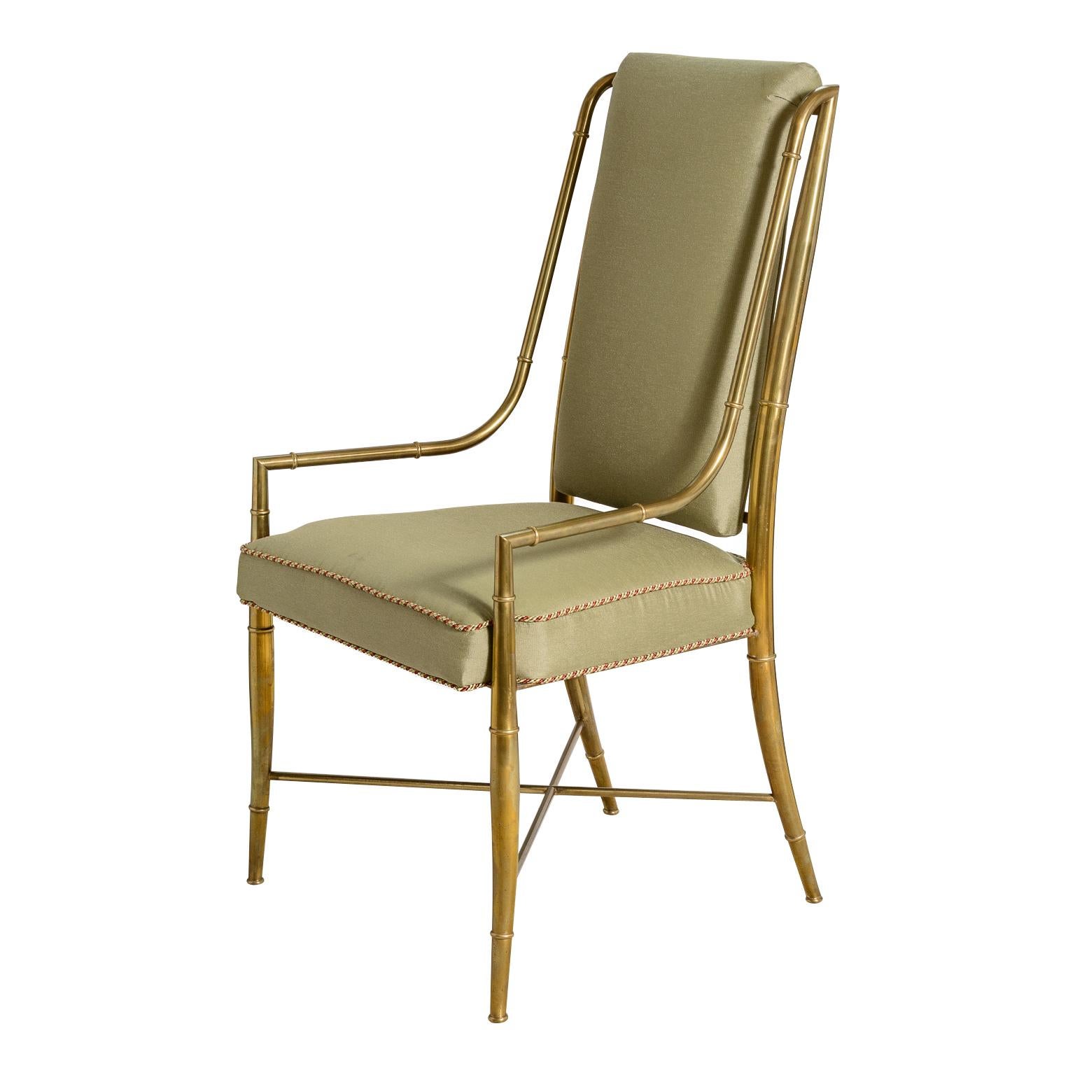 Fin du 20e siècle Ensemble de 10 chaises impériales en faux bambou par Weiman/Warren Lloyd pour Mastercraft en vente