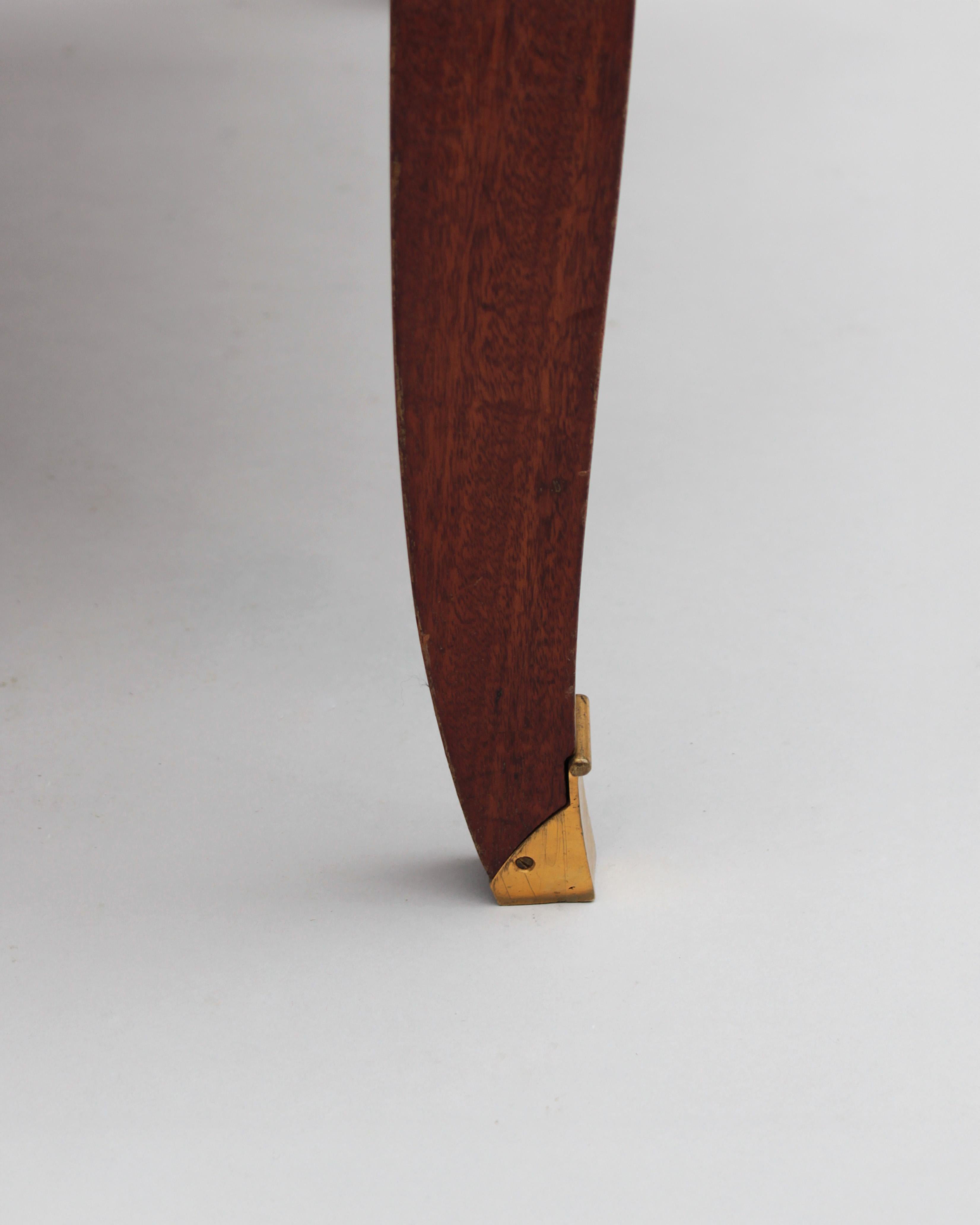 Set of 10 Fine French Art Deco Mahogany Chairs by Jules Leleu (8 Side and 2 Arm) For Sale 12