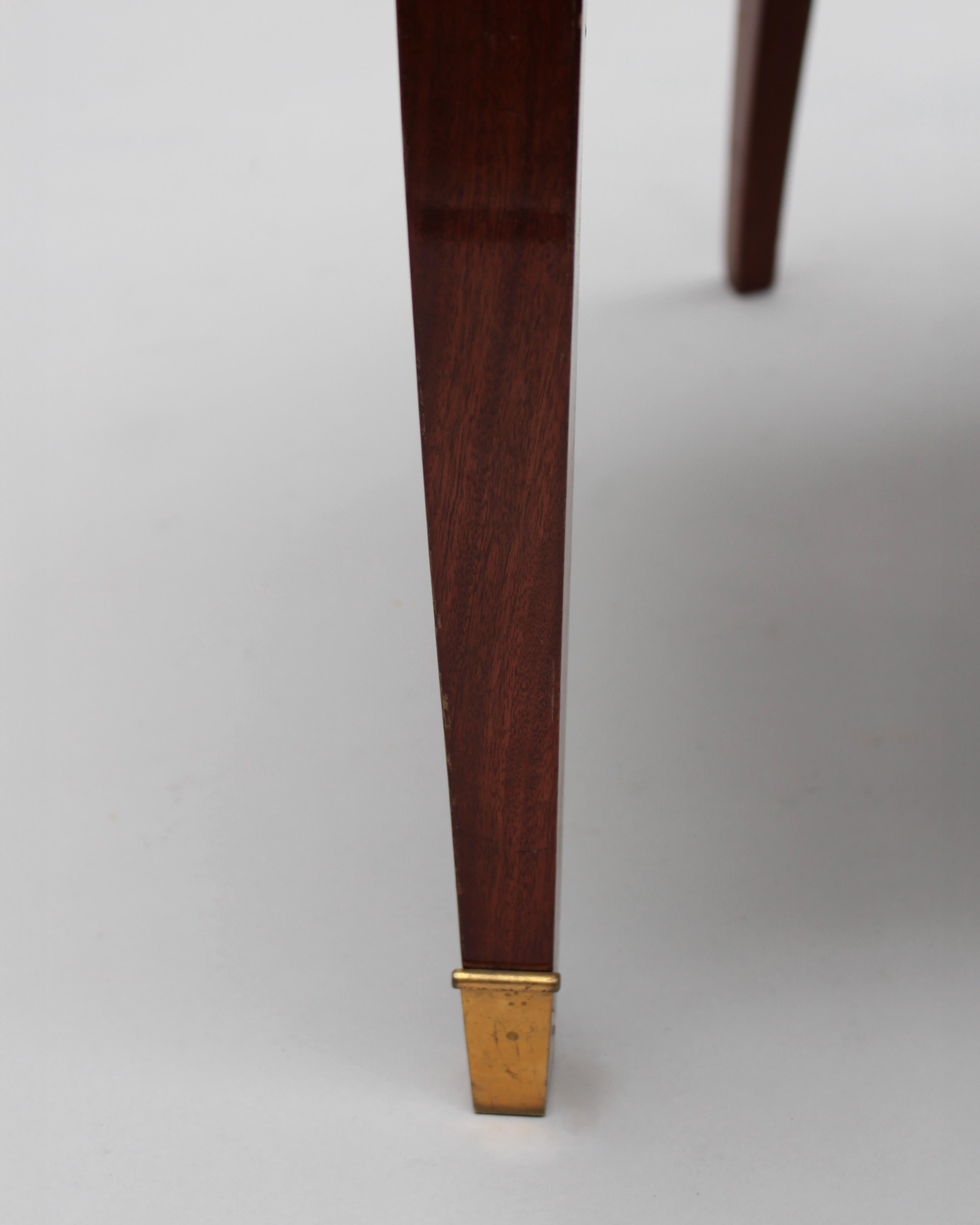 Set of 10 Fine French Art Deco Mahogany Chairs by Jules Leleu (8 Side and 2 Arm) For Sale 13