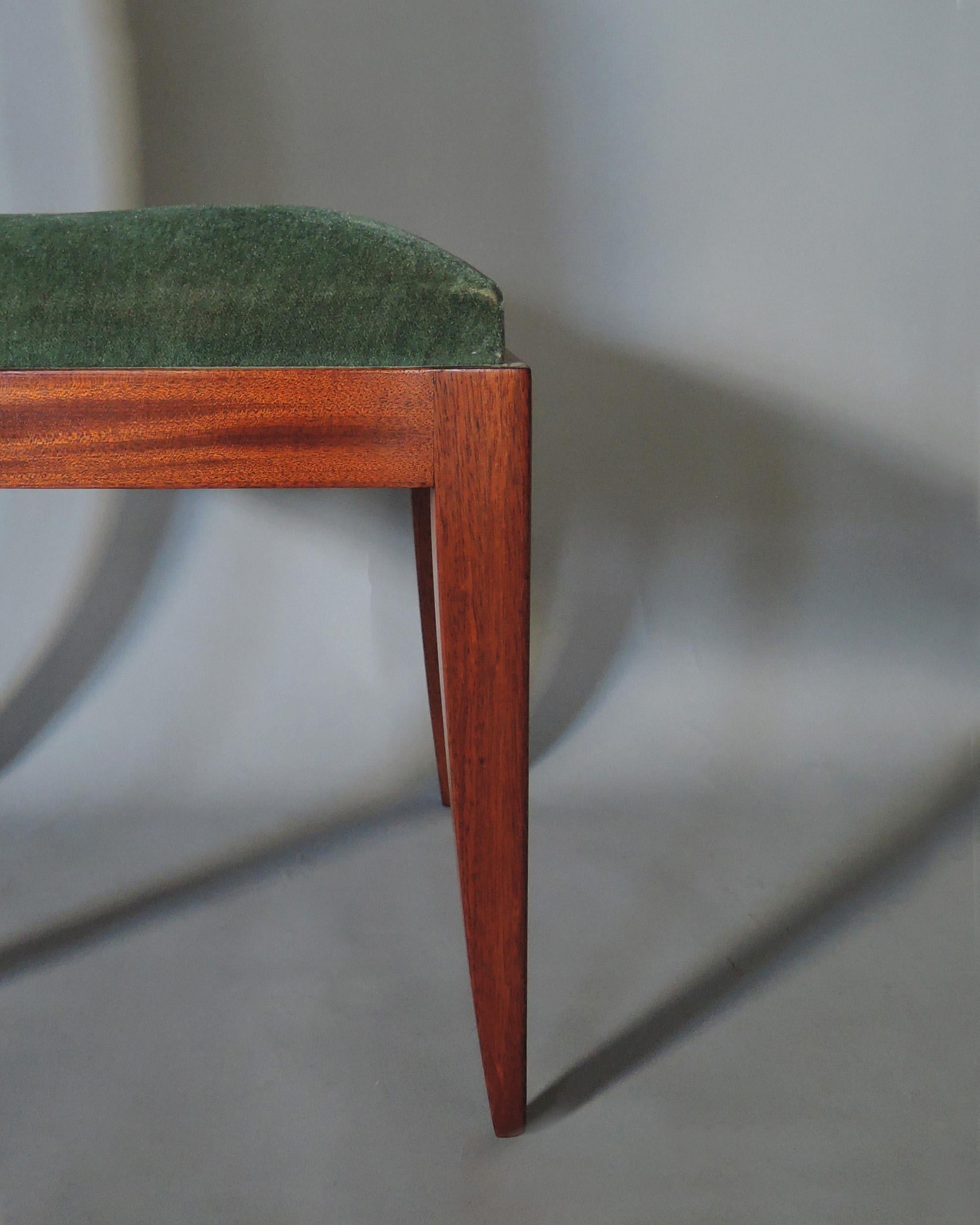 Set di 10 sedie francesi Art Déco in mogano di Gaston Poisson in vendita 7